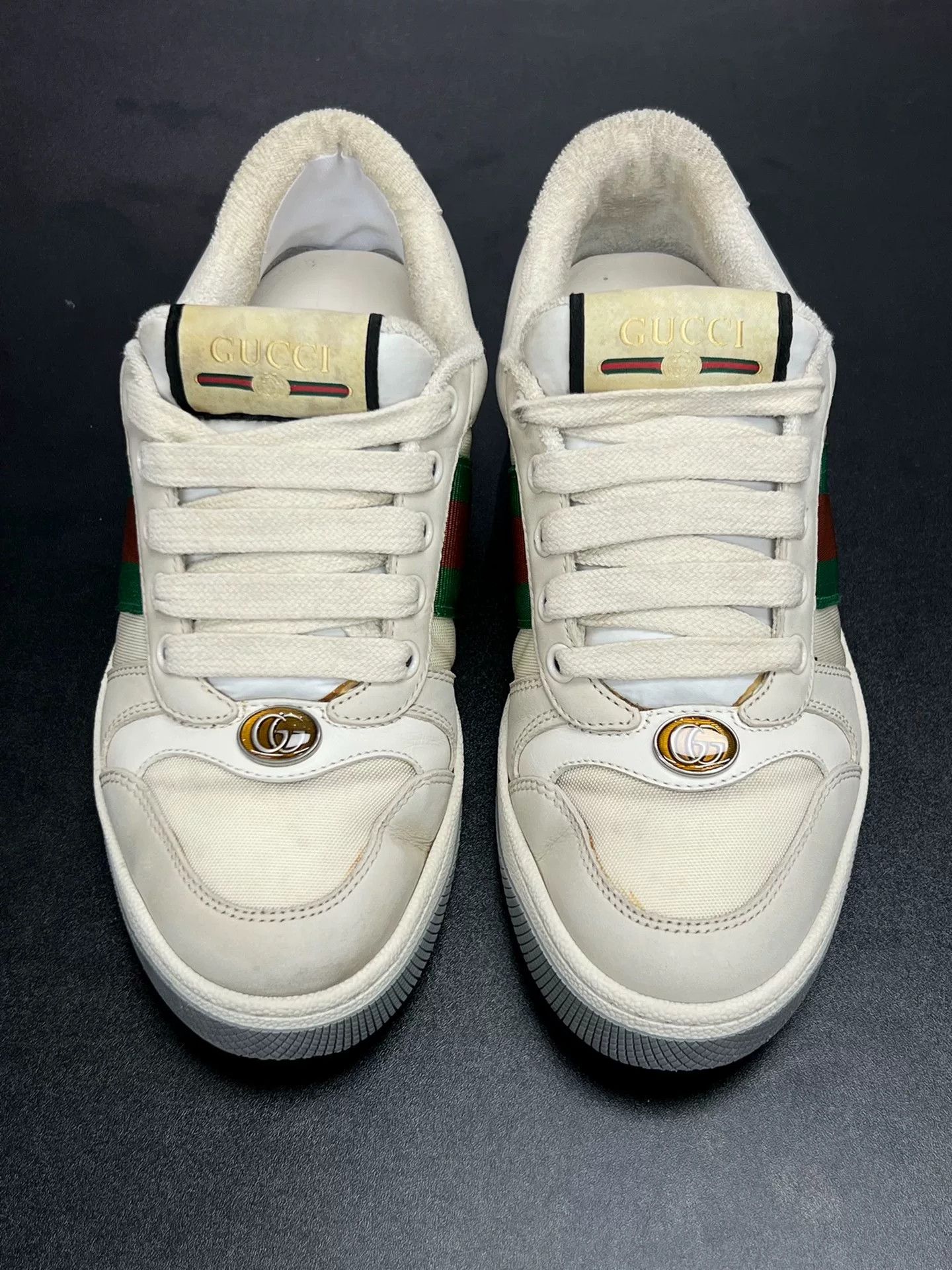 Gucci Gucci Red Lowtop Sneakers us_5 Women Size US 5 / IT 35 - 3 Thumbnail