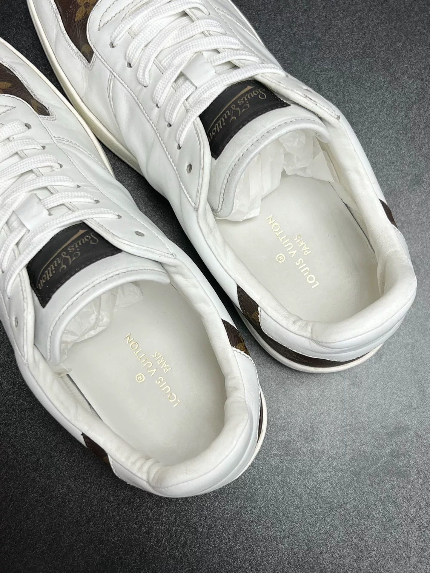 Louis Vuitton Louis Vuitton Patchwork White Lowtop Sneakers 8 Men Size US 8 / EU 41 - 4 Thumbnail