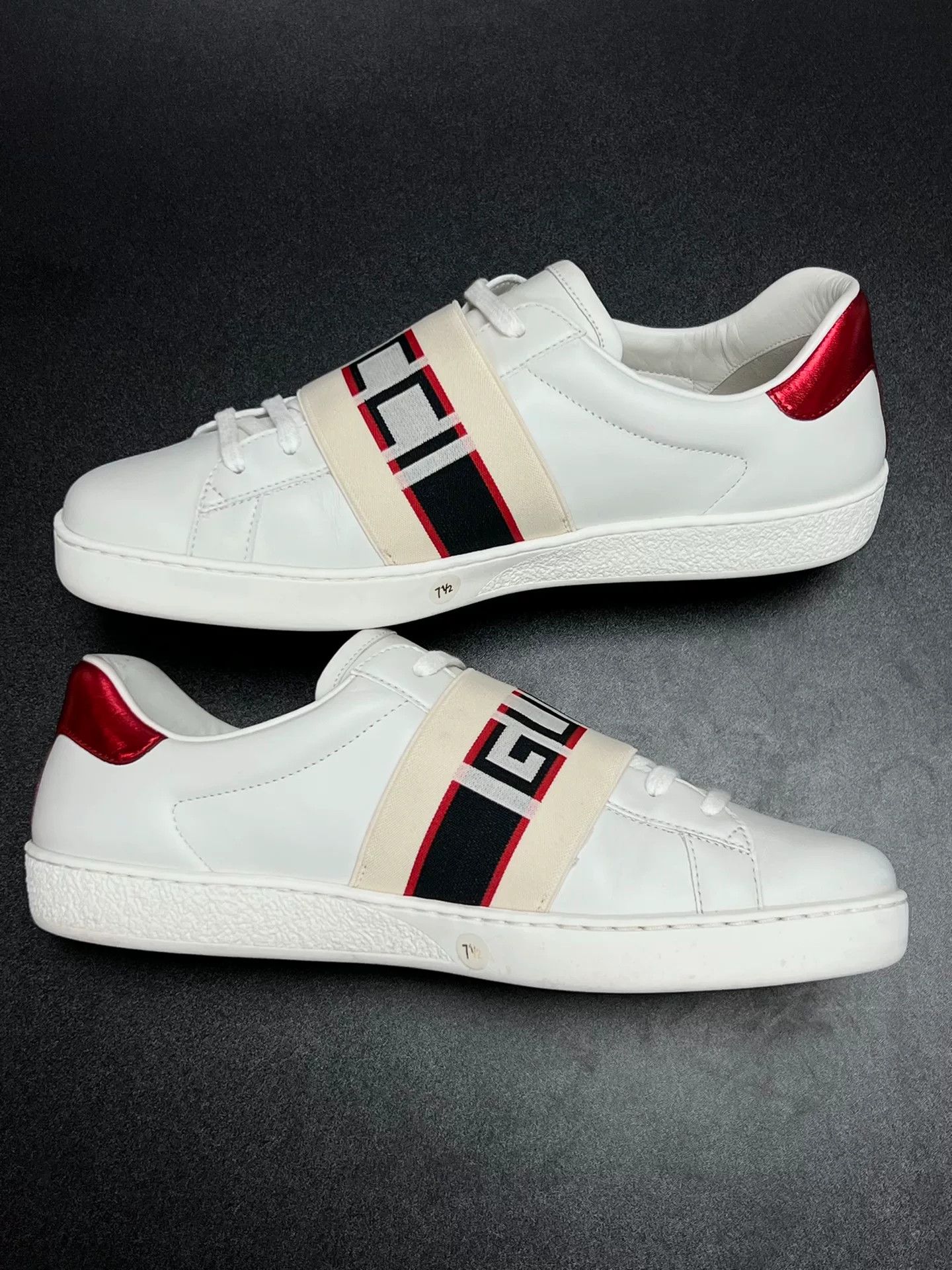 Gucci Gucci Striped Lowtop Sneakers 8.5 Men Size US 8.5 / EU 41-42 - 6 Thumbnail
