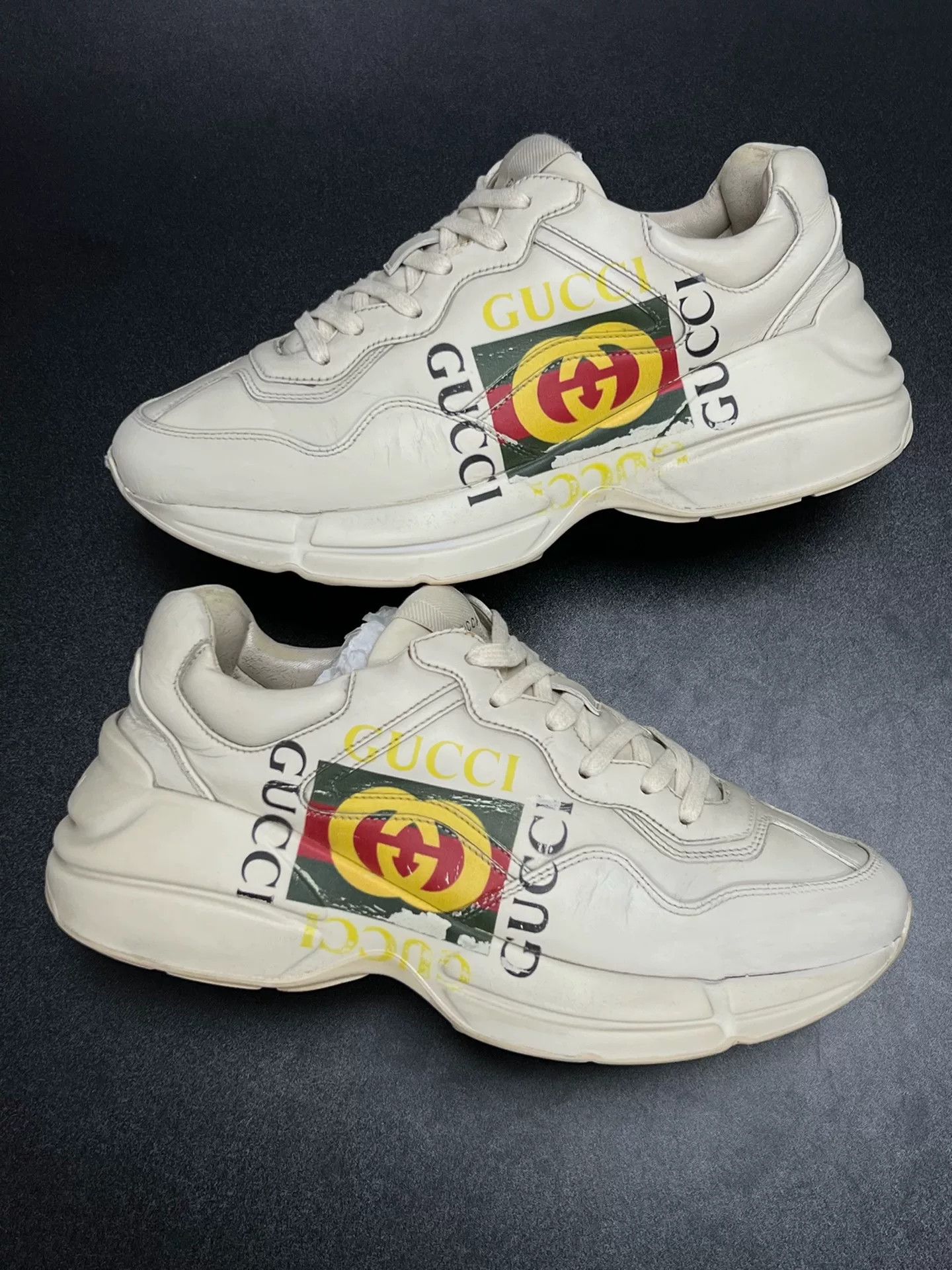 Gucci Gucci Retro White Lowtop Sneakers 6.5 Men Size US 6.5 / EU 39-40 - 5 Thumbnail