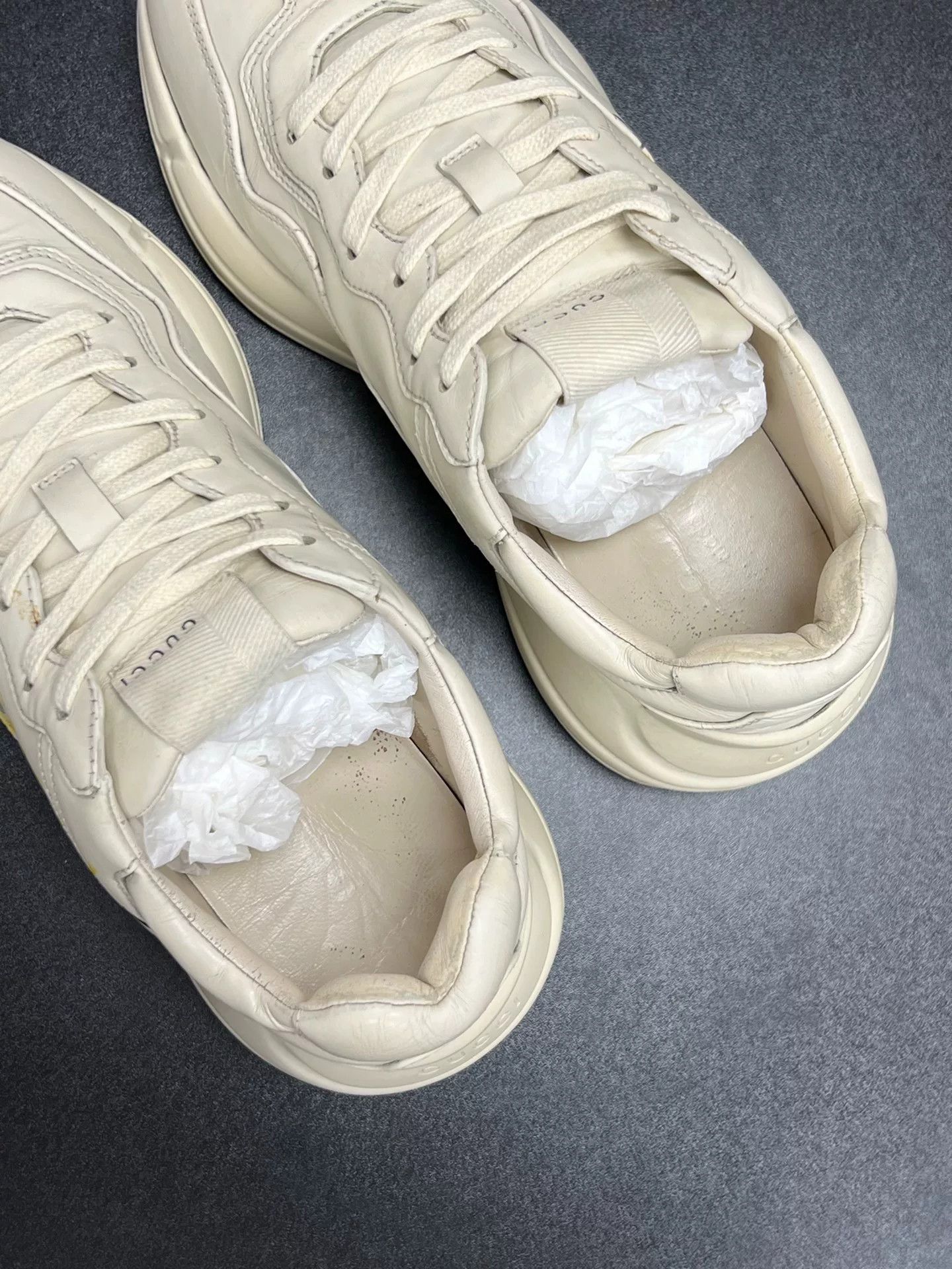 Gucci Gucci Retro White Lowtop Sneakers 6.5 Men Size US 6.5 / EU 39-40 - 4 Thumbnail