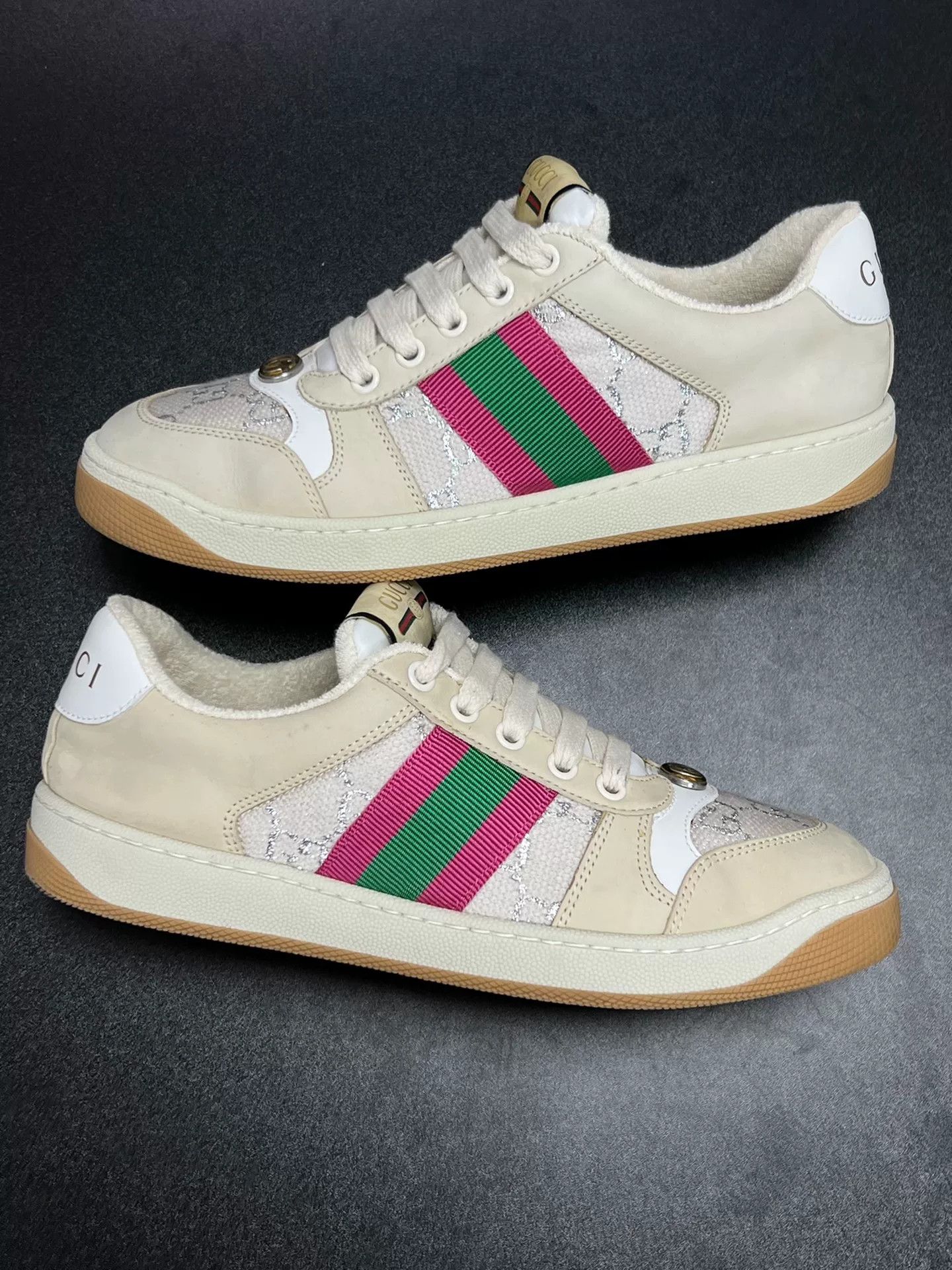 Gucci Gucci Beige Lowtop Sneakers us_7 Women Size US 7 / IT 37 - 5 Thumbnail