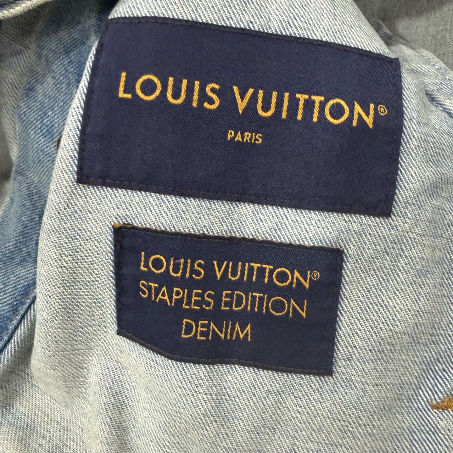 Louis Vuitton Louis Vuitton Staples Edition Denim Jacket 46 Size US S / EU 44-46 / 1 - 6 Thumbnail