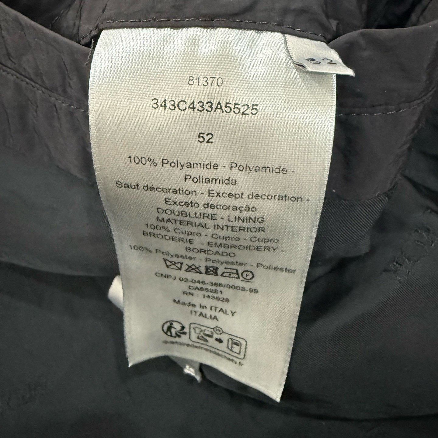 Dior Dior Oblique Lining Technical Zip Jacket 52 Size US L / EU 52-54 / 3 - 5 Thumbnail