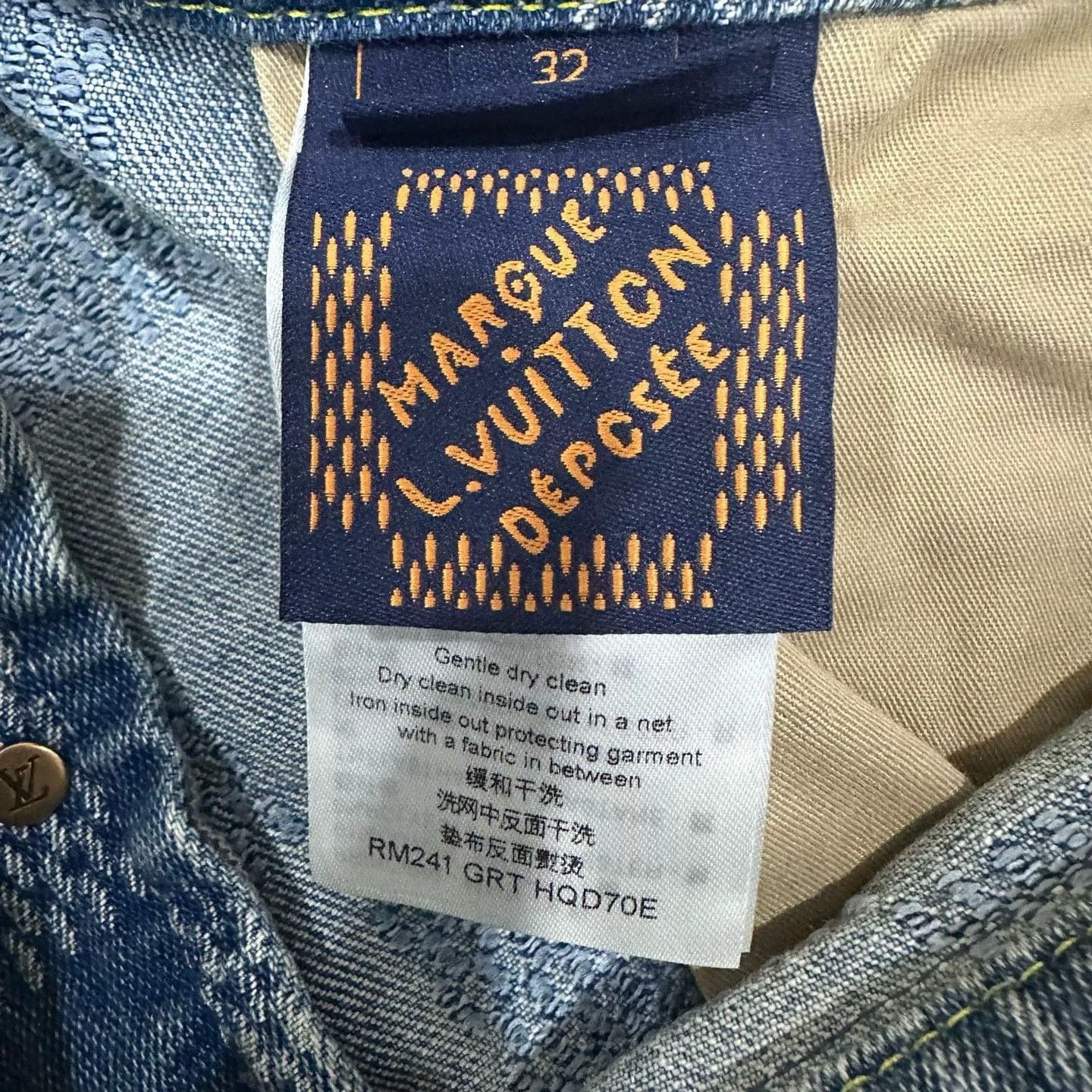 Louis Vuitton Louis Vuitton Pharrell Damier Denim Jeans 32 Size US 32 / EU 48 - 6 Thumbnail