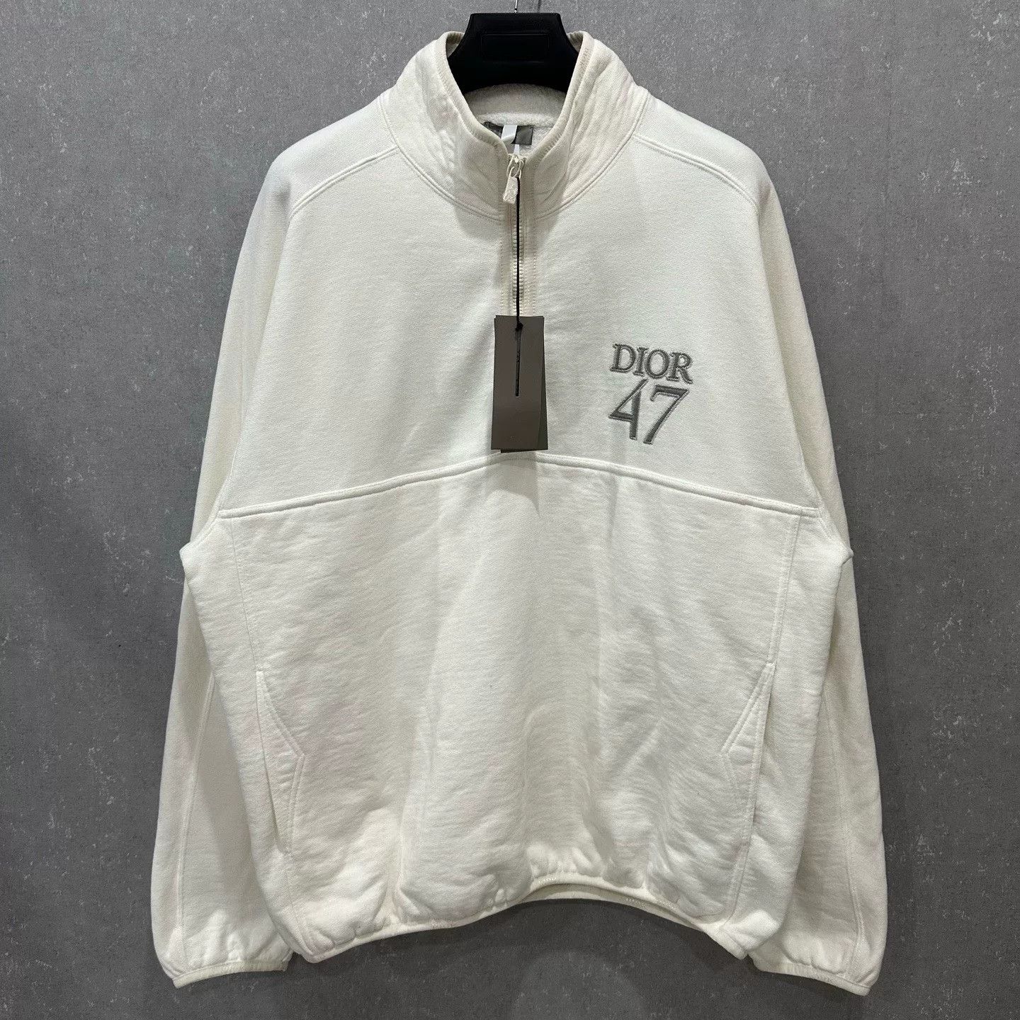 Dior Dior 47 Embroidery Half-Zip Sweatshirt XXL Size US XXL / EU 58 / 5 - 2 Thumbnail