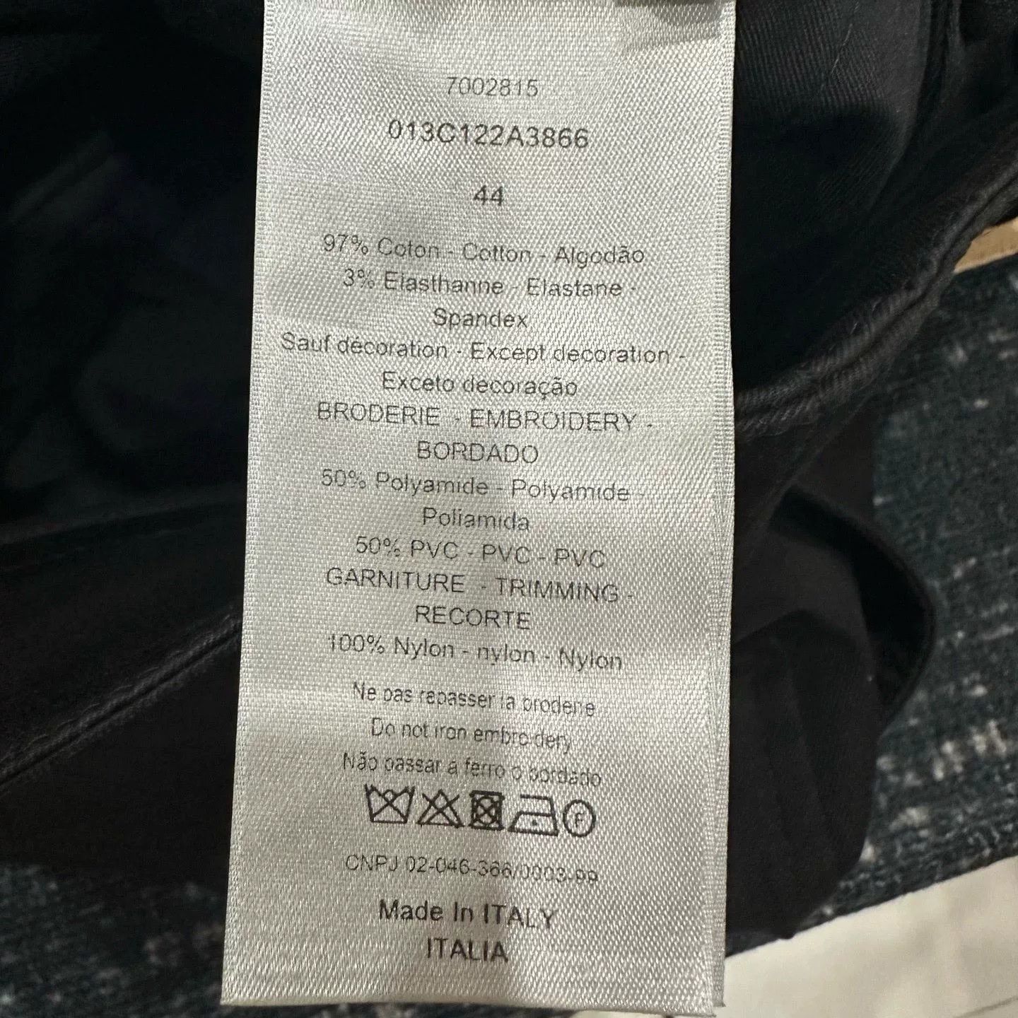 Dior Dior Black Cotton Cargo Pants US 28 Size US 28 / EU 44 - 6 Thumbnail