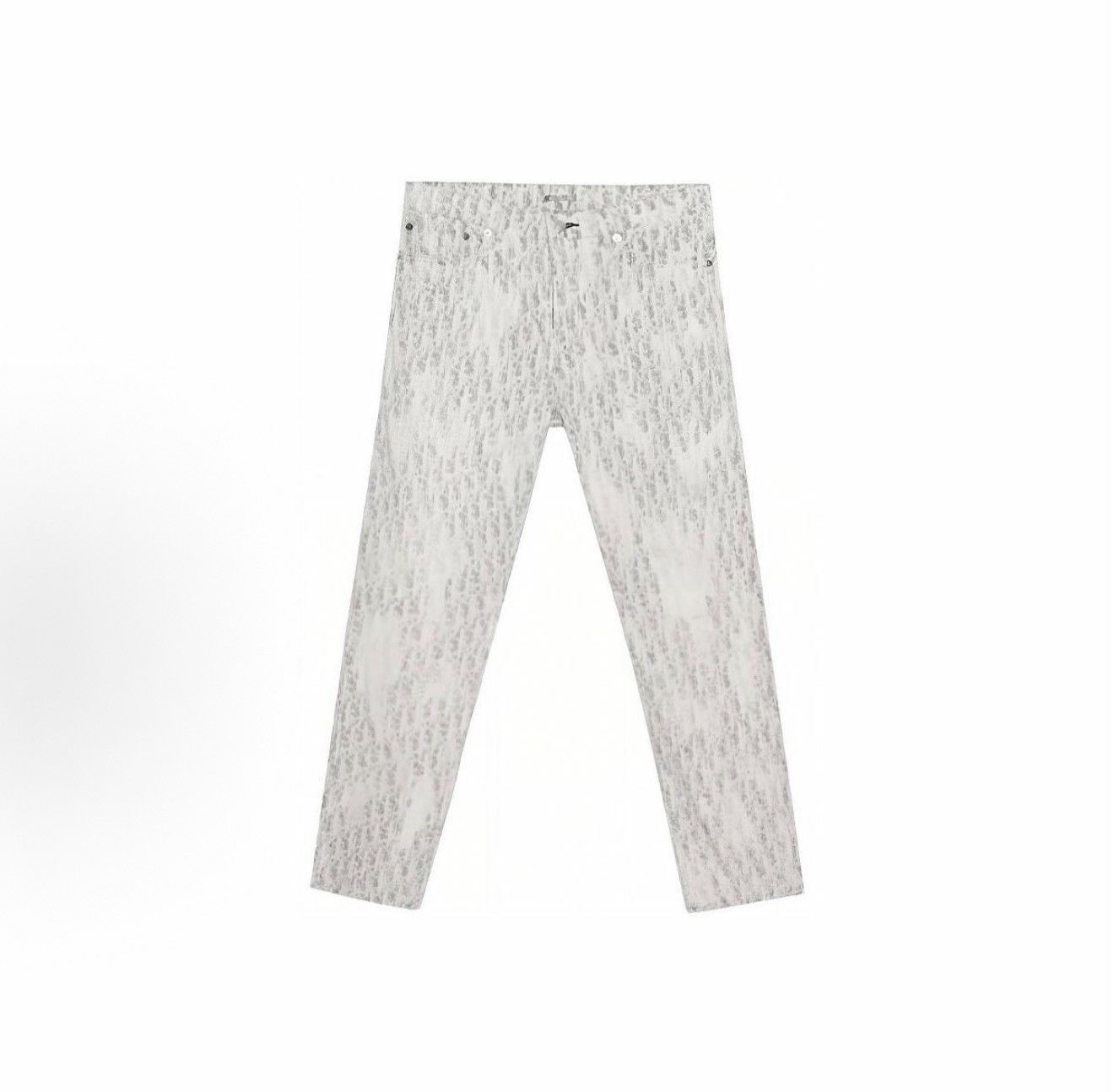 Dior Dior Grey Oblique Monogram Denim Jeans Size 31 Size US 31 - 2 Thumbnail