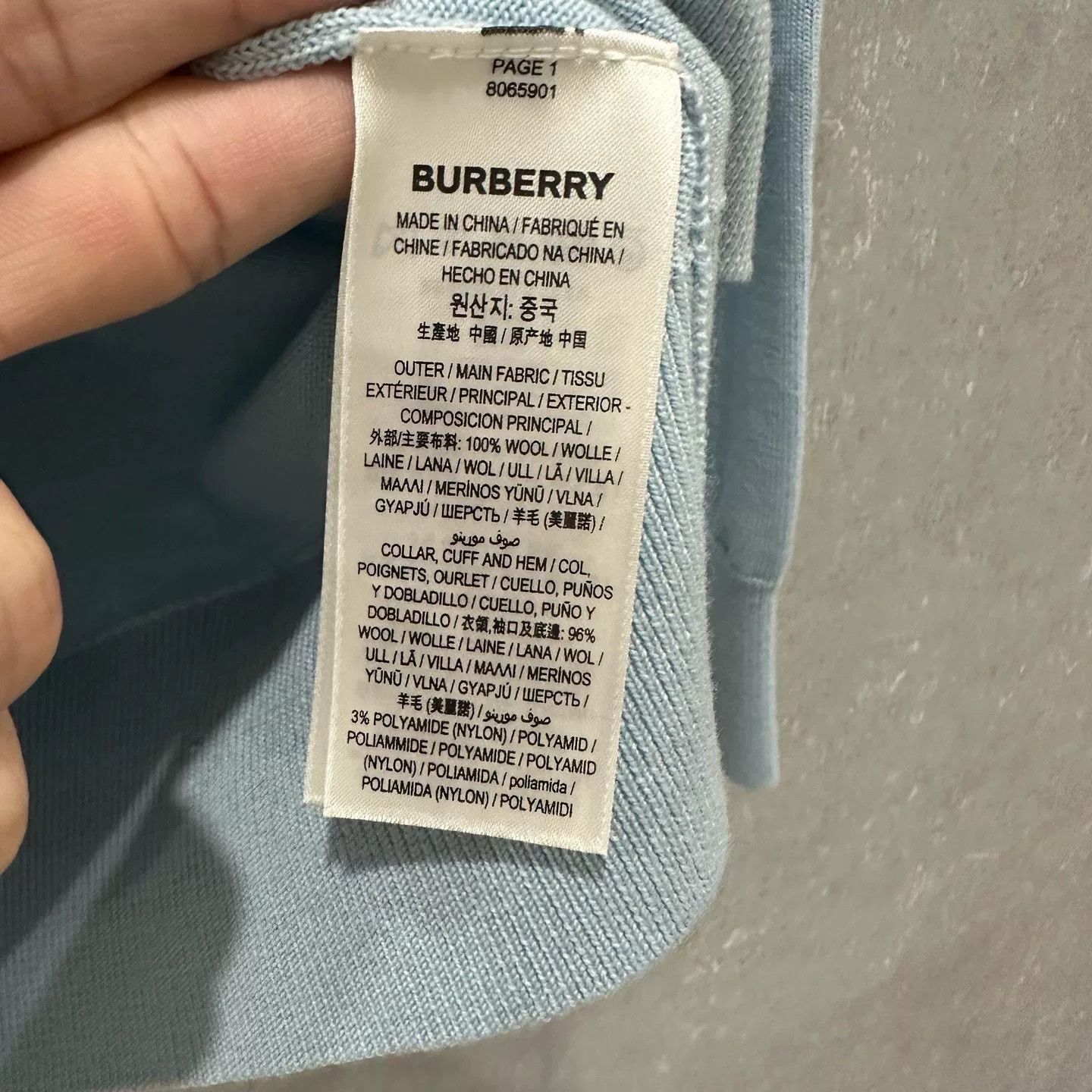 Burberry Burberry Oak Leaf Embroidery Wool Sweater M Size US M / EU 48-50 / 2 - 6 Thumbnail