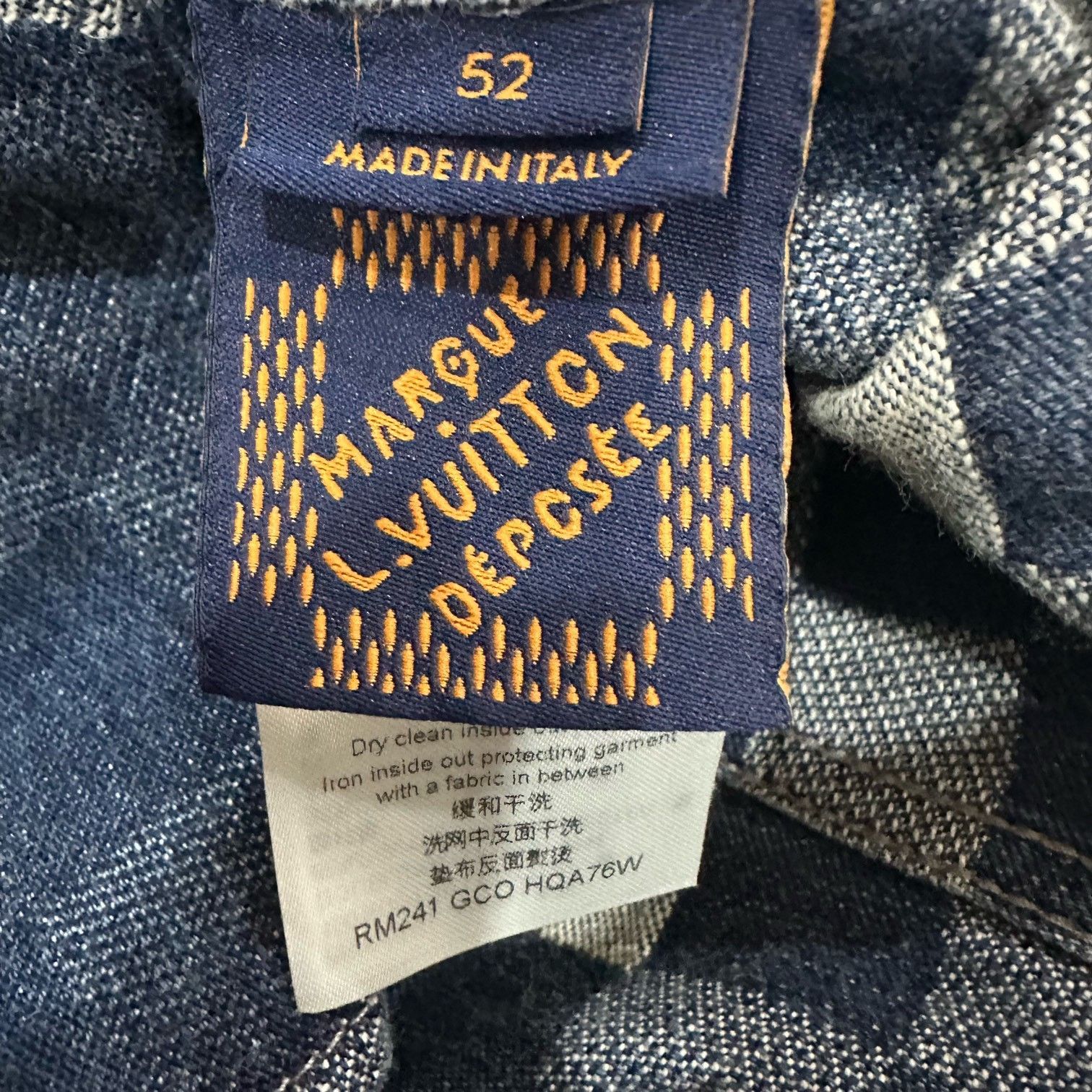 Louis Vuitton Louis Vuitton Damier Pop Denim Jacket Size 52 Size US L / EU 52-54 / 3 - 5 Thumbnail