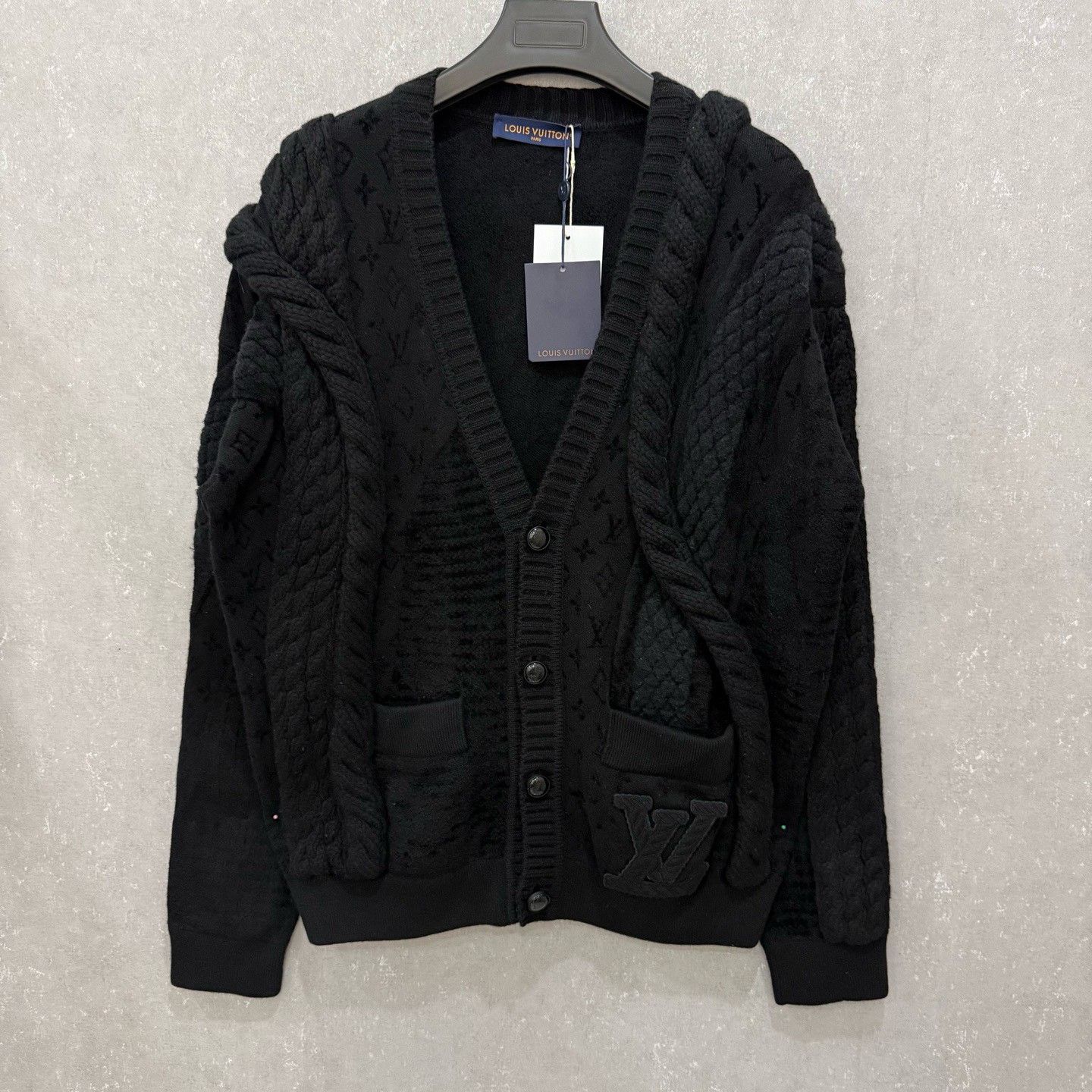 Louis Vuitton Louis Vuitton Monogram Asymmetric Knit Cardigan XL Size US XL / EU 56 / 4 - 2 Thumbnail