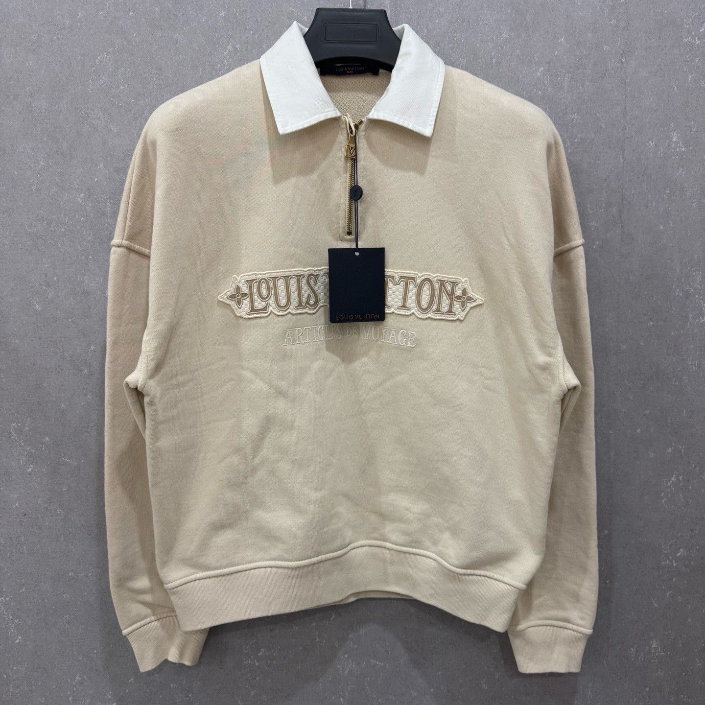Louis Vuitton Louis Vuitton Embroidered Half-Zip Sweatshirt Size S Size US S / EU 44-46 / 1 - 2 Thumbnail