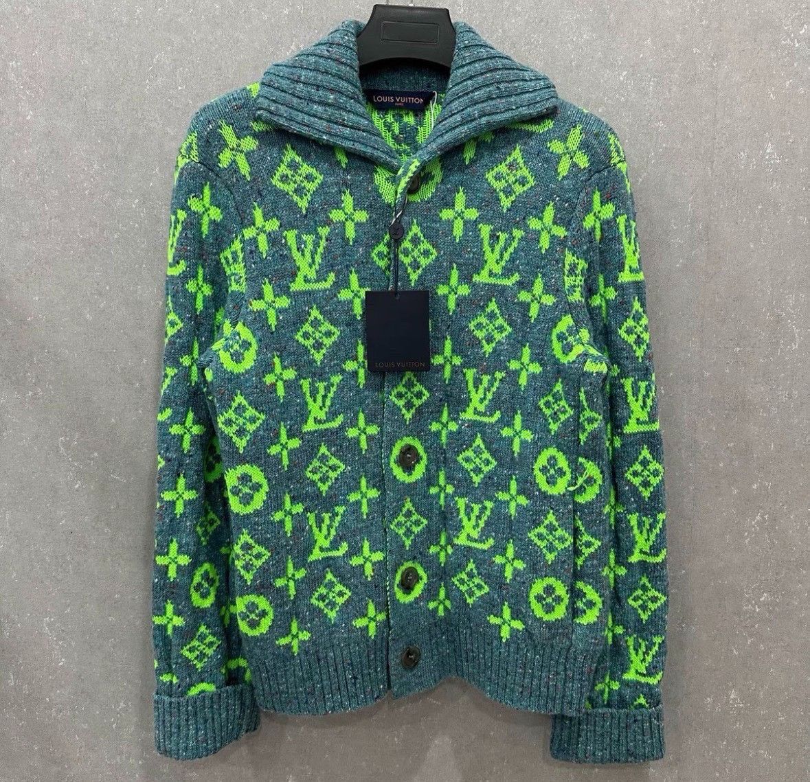 Louis Vuitton Louis Vuitton Neon Monogram Knit Jacket Size S Size US S / EU 44-46 / 1 - 2 Thumbnail
