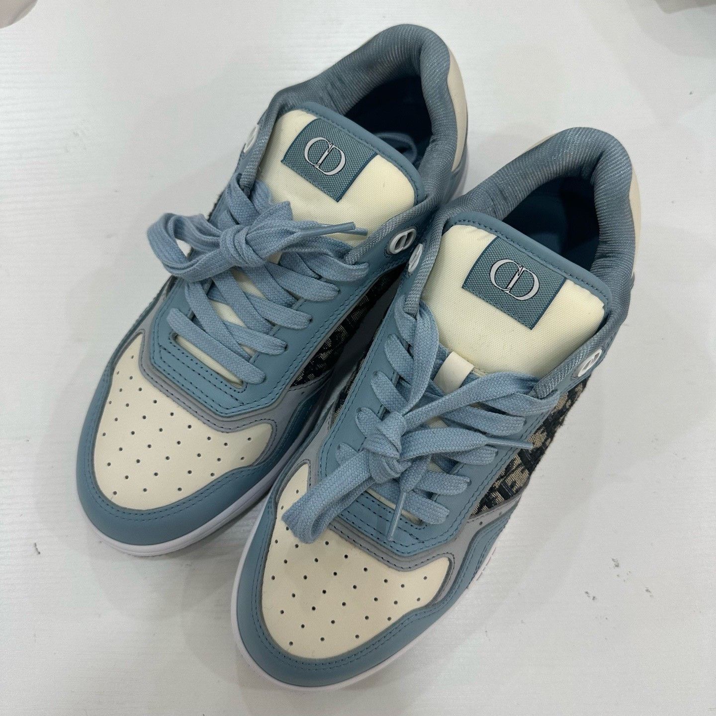 Dior Dior Blue Oblique B27 Low Sneakers 41 Size US 8 / EU 41 - 2 Thumbnail