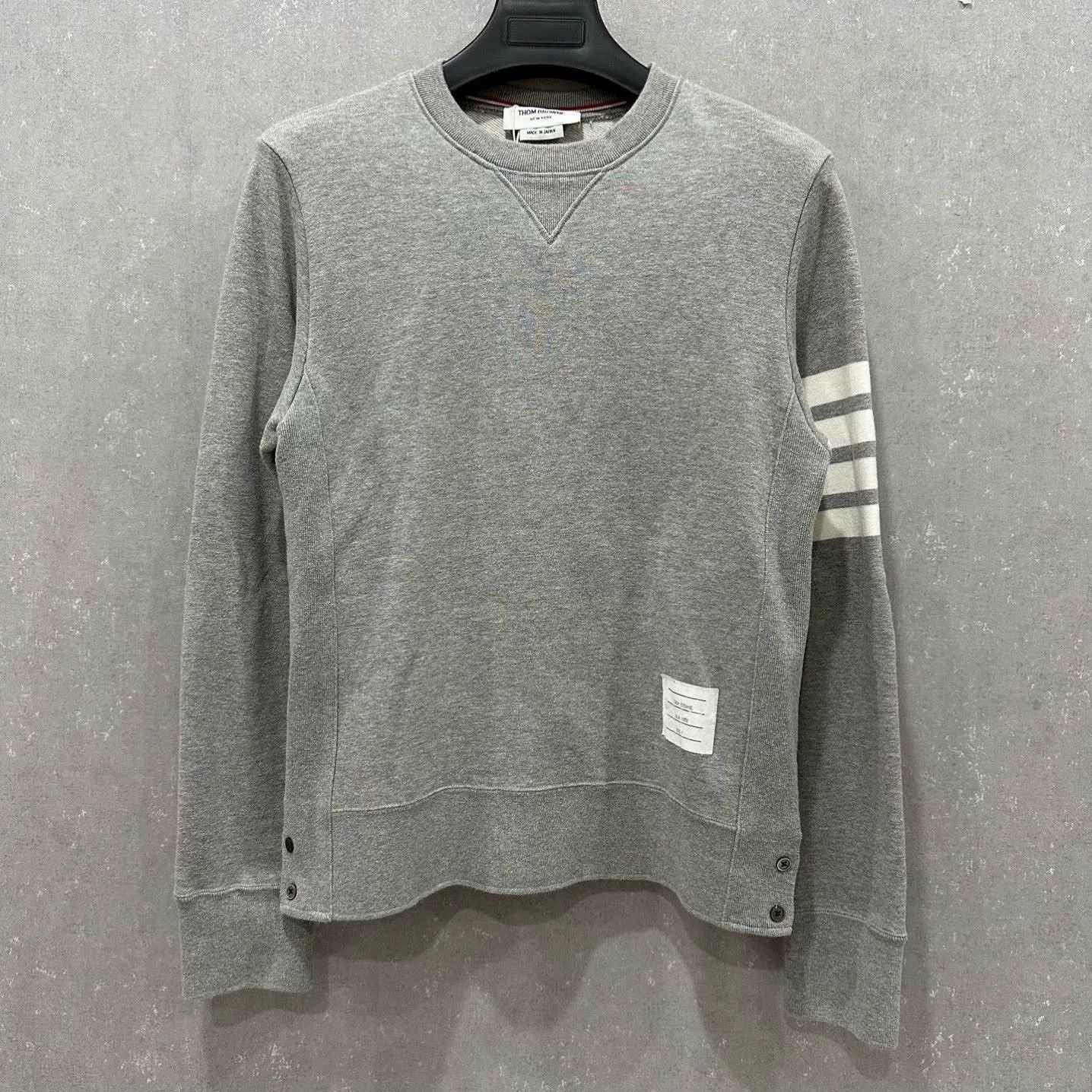 Thom Browne Thom Browne Grey 4-Bar Sweatshirt Size 2 Size US M / EU 48-50 / 2 - 2 Thumbnail