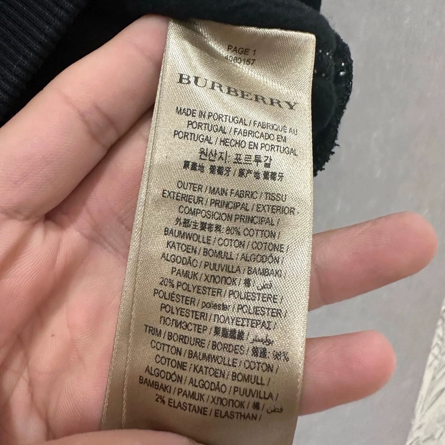 Burberry Burberry Logo Embroidered Contrast Stitch Sweatshirt M Size US M / EU 48-50 / 2 - 6 Thumbnail