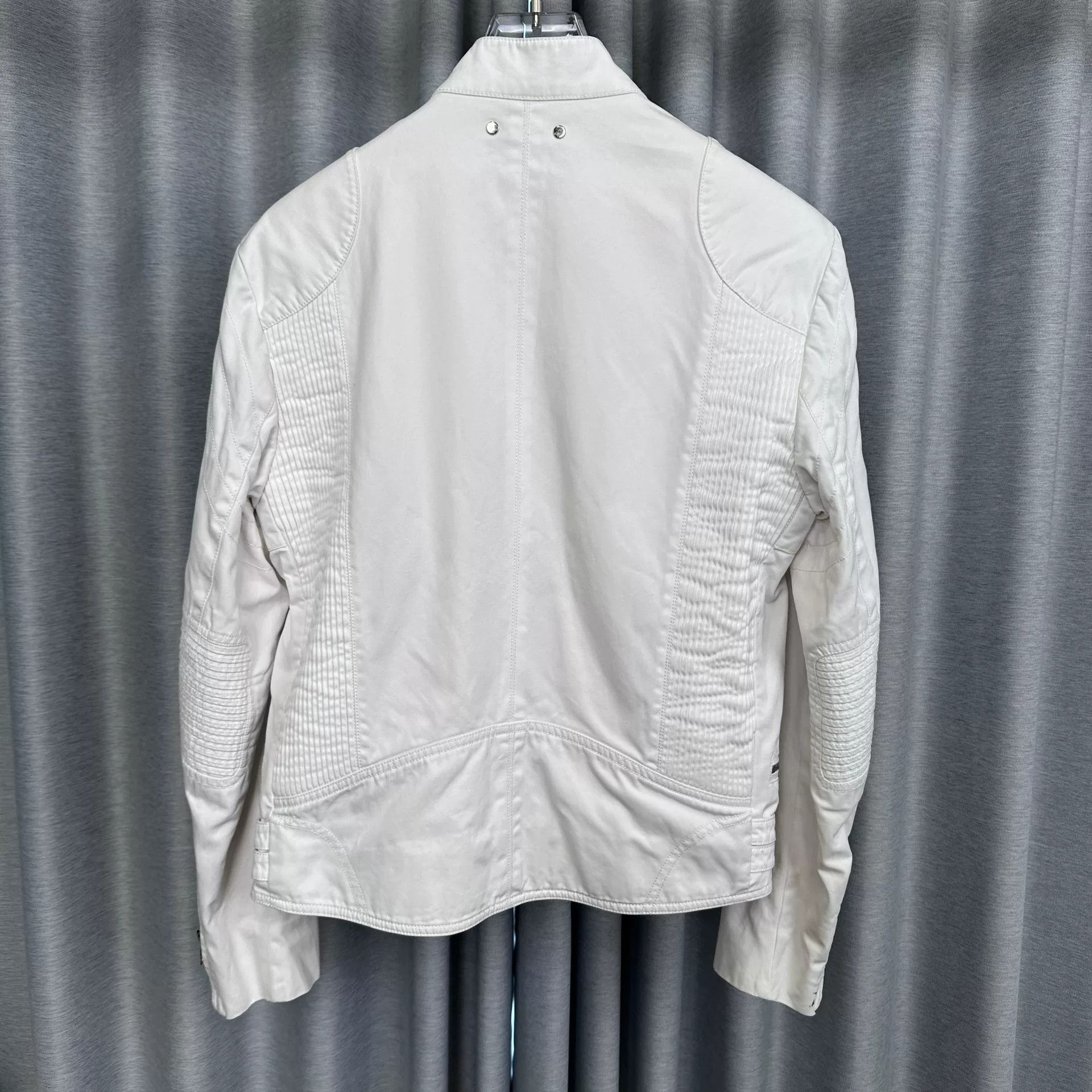 Louis Vuitton Louis Vuitton White Cotton Biker Jacket 48 Size US M / EU 48-50 / 2 - 4 Thumbnail
