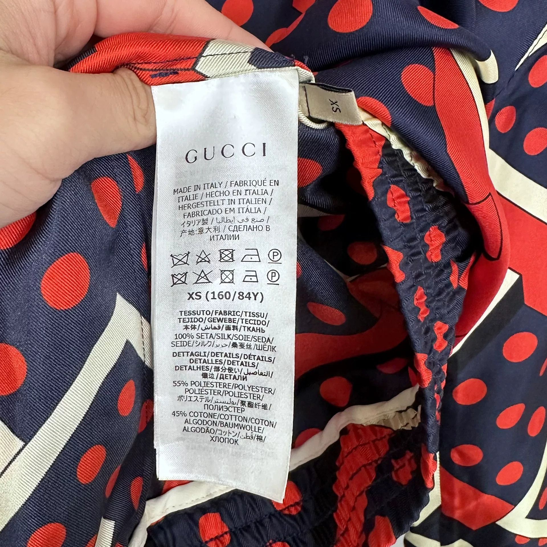 Gucci Gucci Geometric Polka Dot Zip Shirt XS Size US XS / EU 42 / 0 - 5 Thumbnail