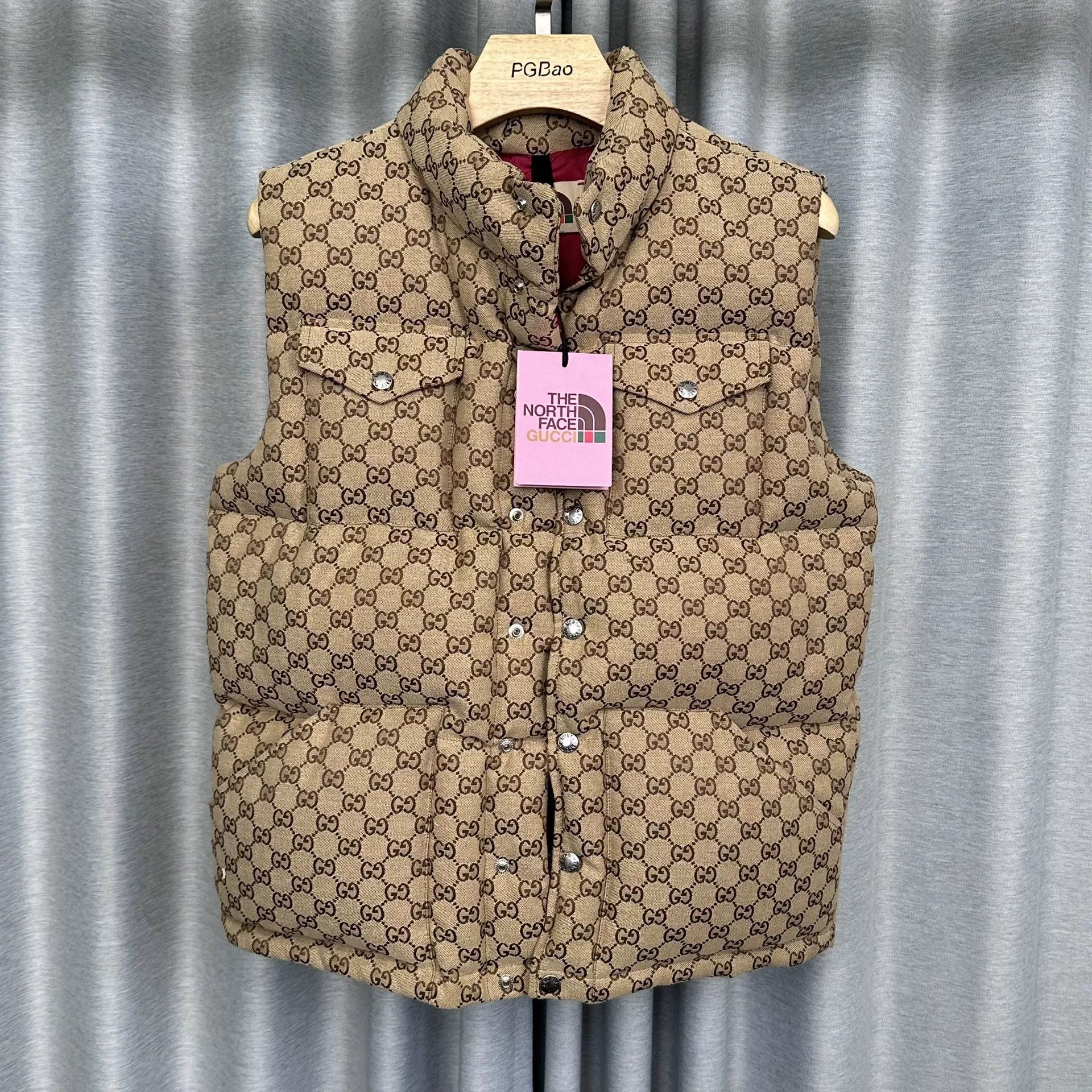 Gucci × The North Face Gucci x The North Face GG Monogram Down Vest XS Size US XS / EU 42 / 0 - 2 Thumbnail