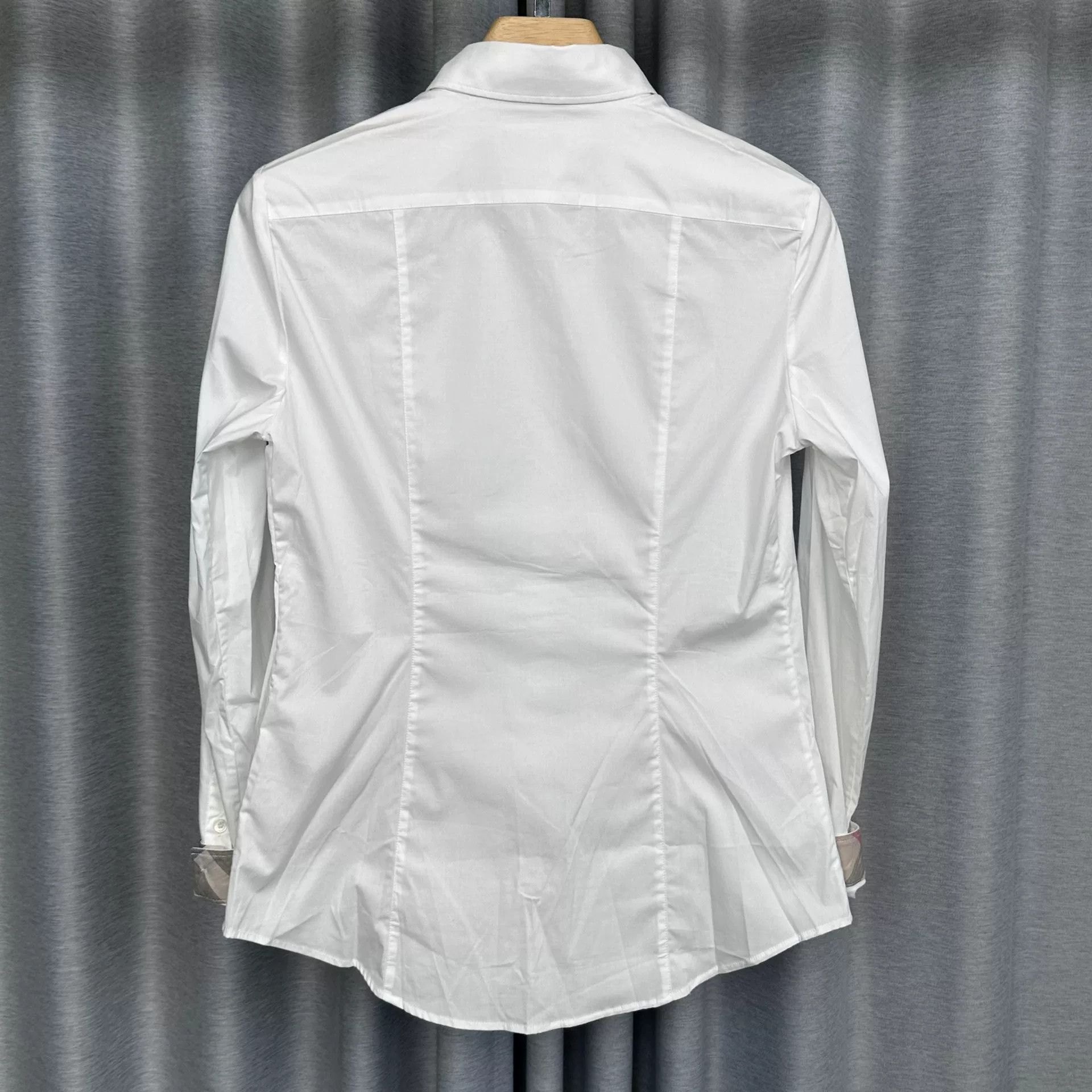 Burberry Burberry Check Trim Long Sleeve Shirt Size M Size US M / EU 48-50 / 2 - 6 Thumbnail