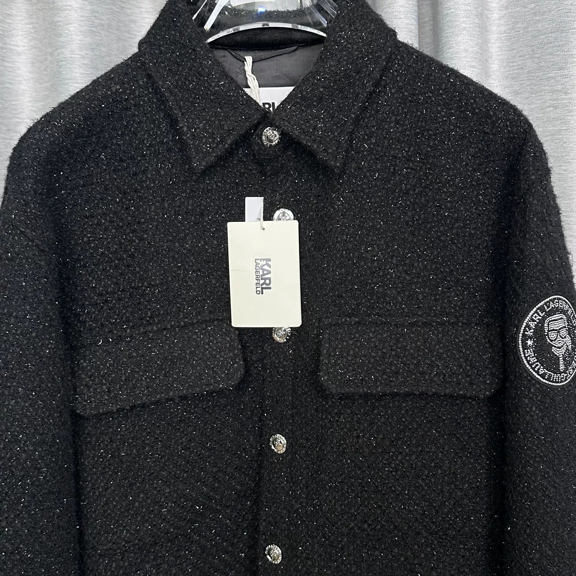 Karl Lagerfeld Karl Lagerfeld Wool Blend Jacket Black Size 48 Size US M / EU 48-50 / 2 - 3 Thumbnail