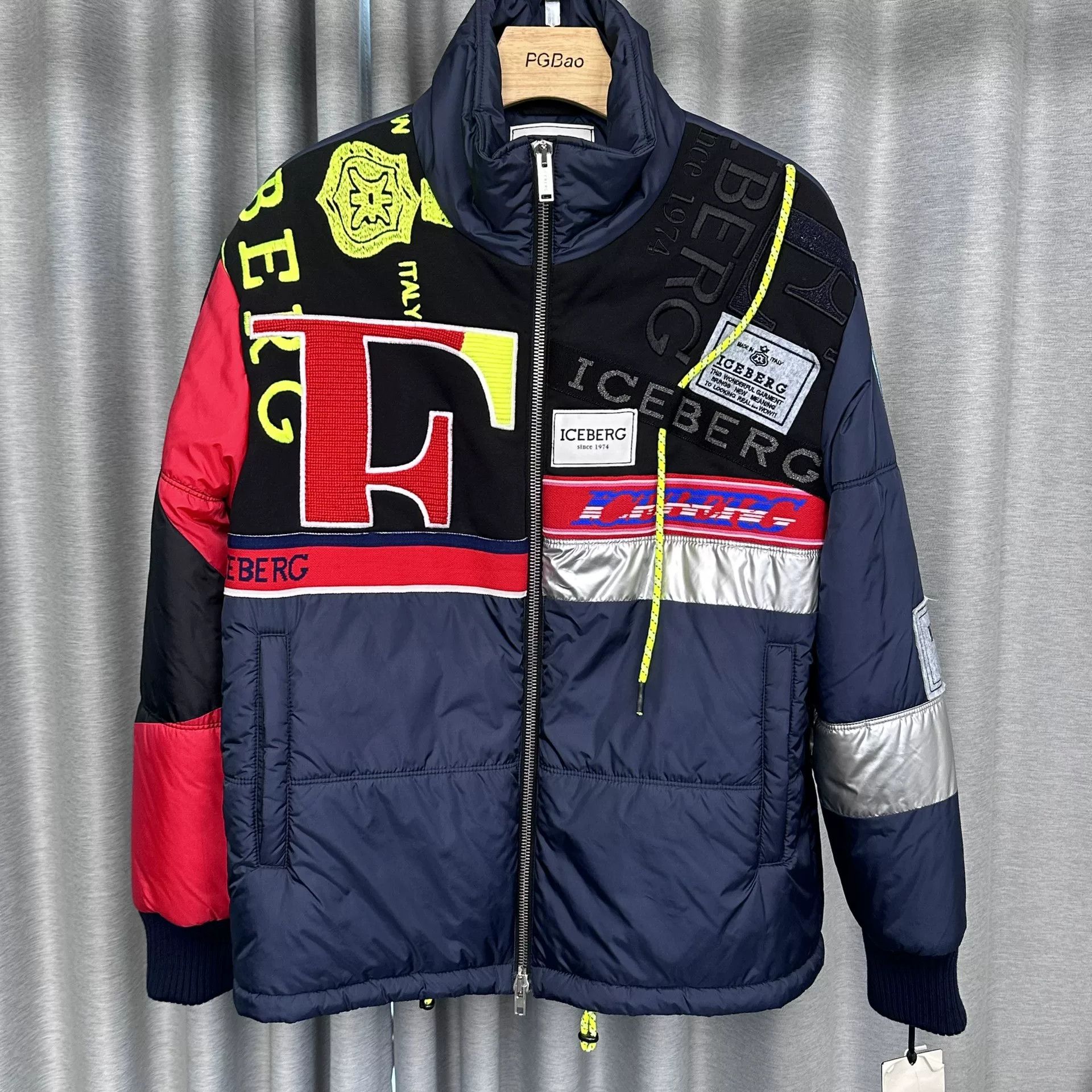 Iceberg Iceberg Colorblock Logo Puffer Jacket EU 48 Size US M / EU 48-50 / 2 - 2 Thumbnail