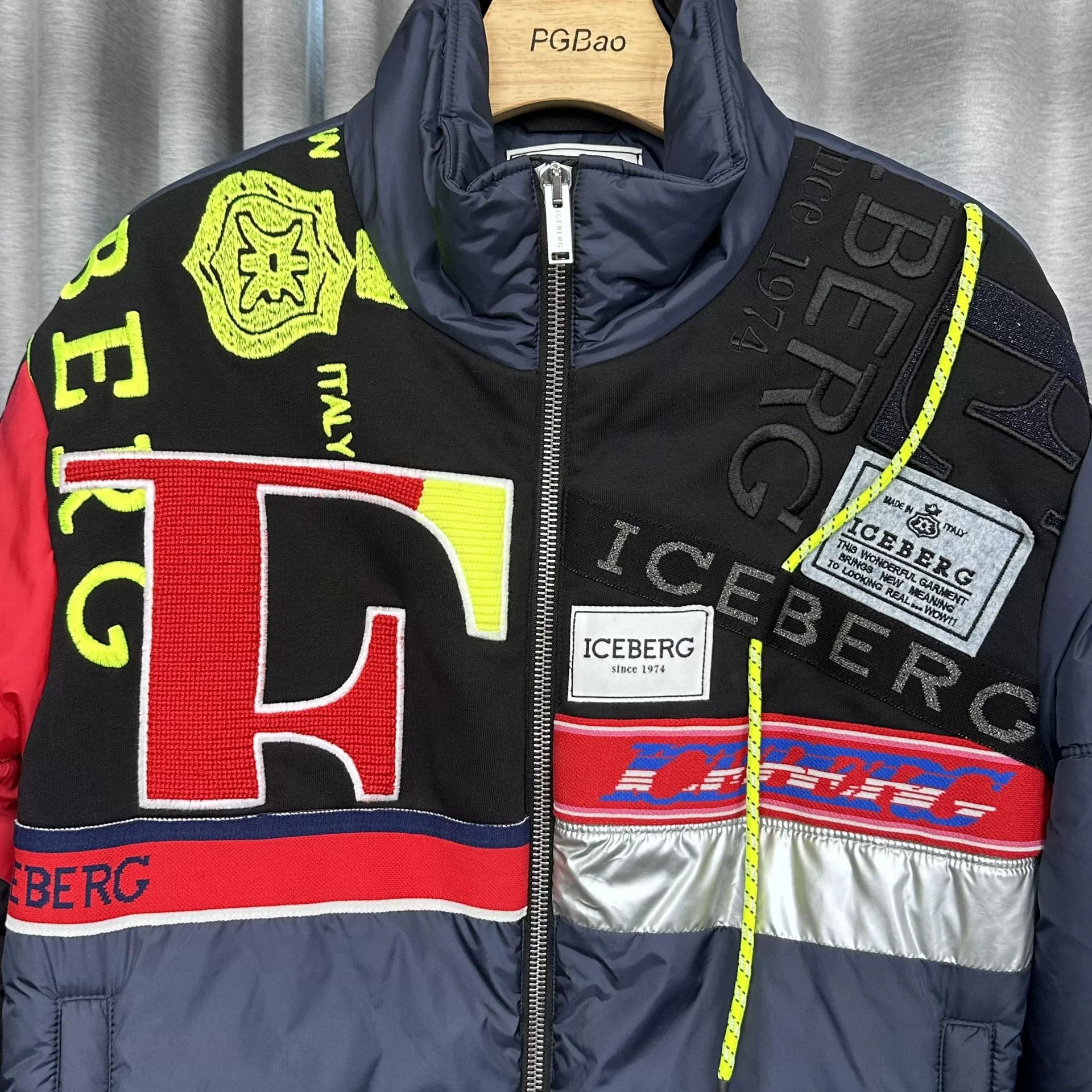 Iceberg Iceberg Colorblock Logo Puffer Jacket EU 48 Size US M / EU 48-50 / 2 - 3 Thumbnail