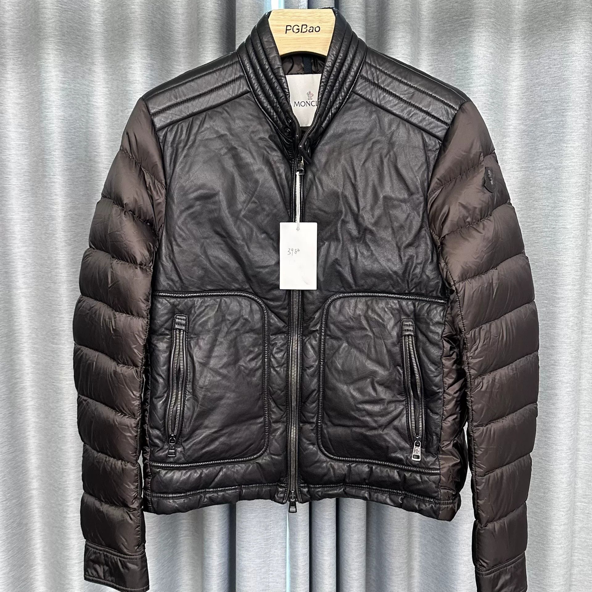 Moncler Moncler Leather Trim Padded Down Jacket Size M Size US M / EU 48-50 / 2 - 2 Thumbnail