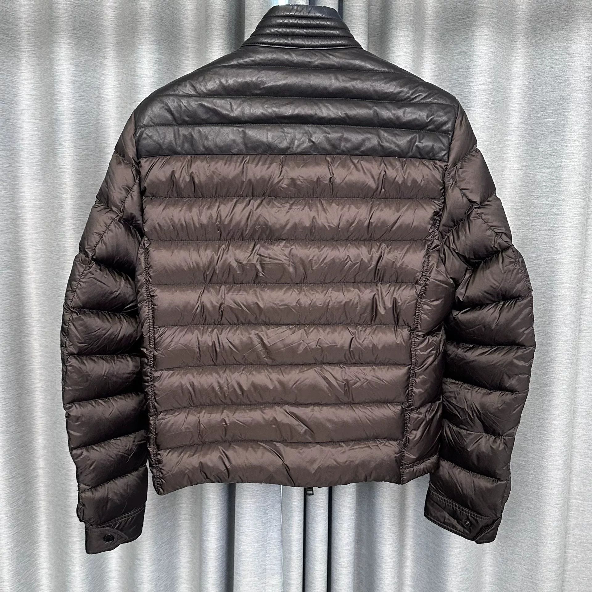 Moncler Moncler Leather Trim Padded Down Jacket Size M Size US M / EU 48-50 / 2 - 5 Thumbnail