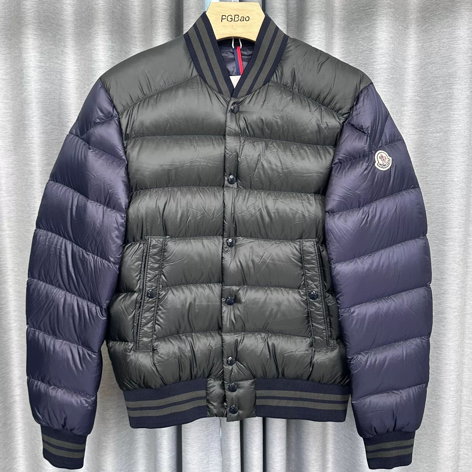 Moncler Moncler Colorblock Down Bomber Jacket Size 3 Size US L / EU 52-54 / 3 - 2 Thumbnail