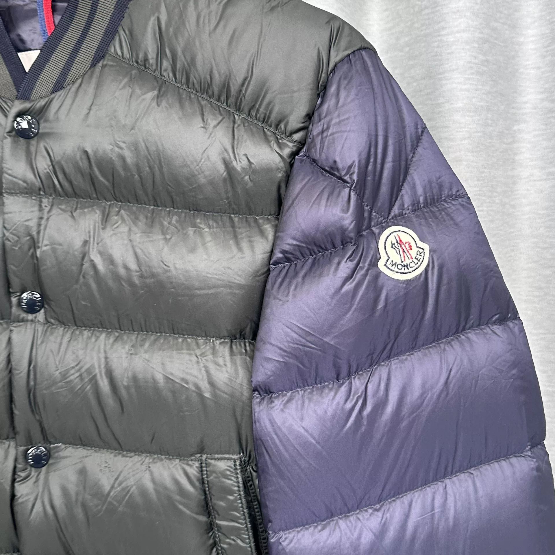 Moncler Moncler Colorblock Down Bomber Jacket Size 3 Size US L / EU 52-54 / 3 - 3 Thumbnail
