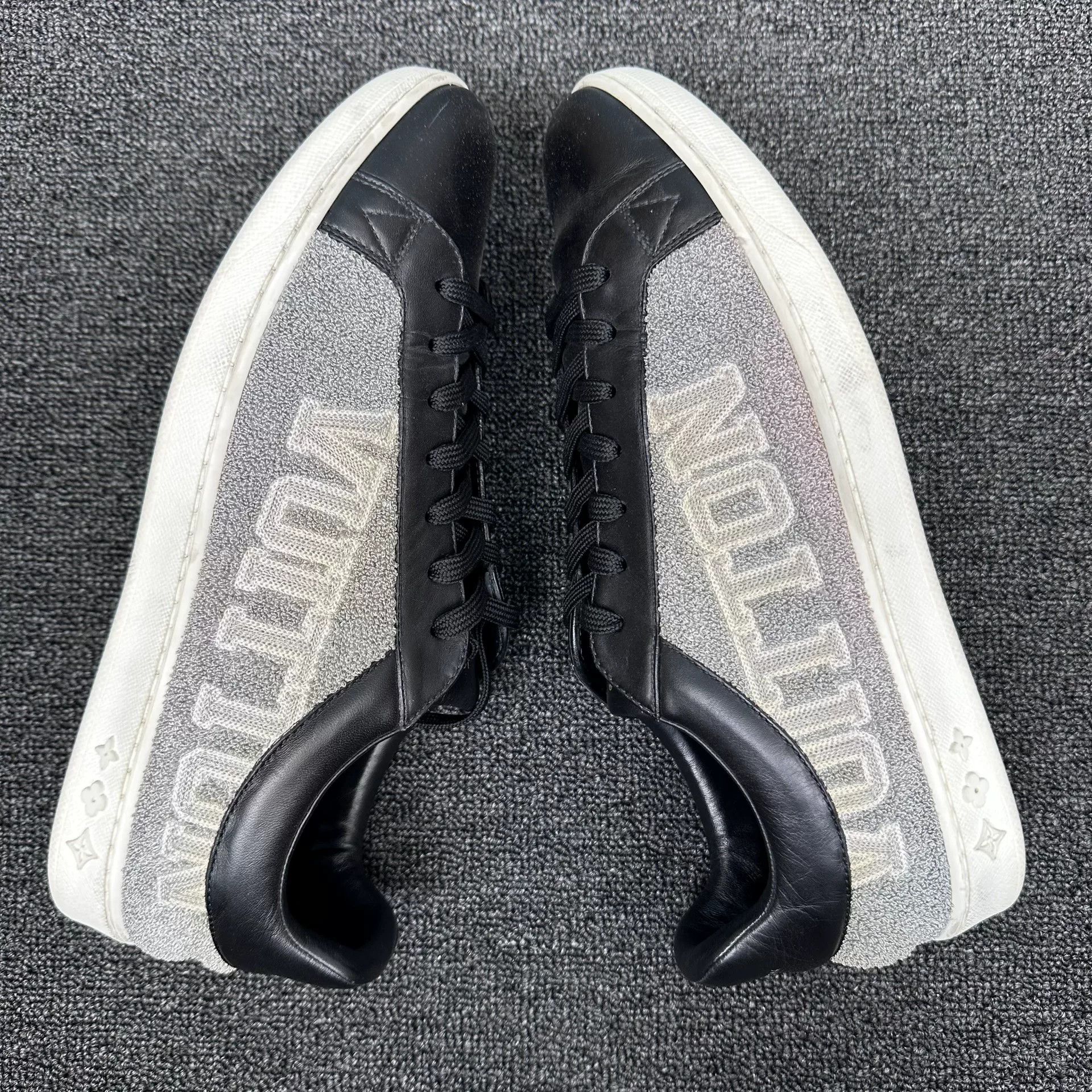 Louis Vuitton Louis Vuitton Logo Embroidery Leather Sneakers Size 8.5 Size US 9.5 / EU 42-43 - 4 Thumbnail