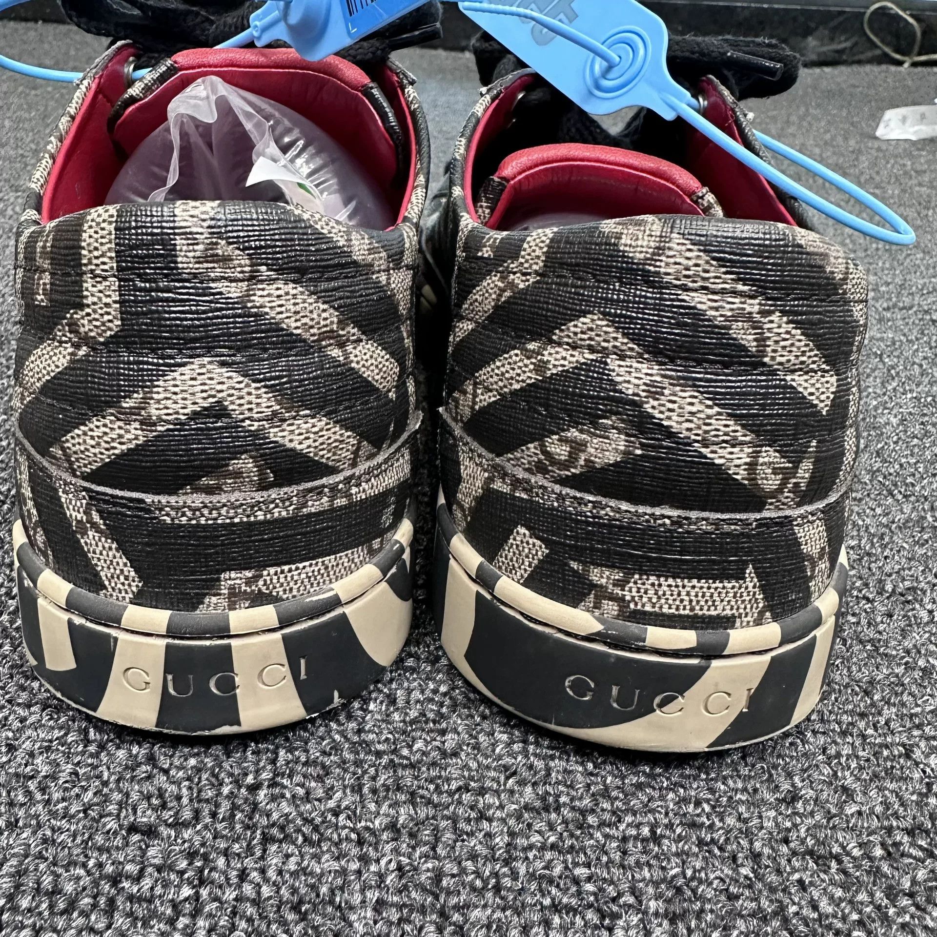 Gucci Gucci GG Monogram Stripe Low-Top Sneakers US 9.5 Size US 9.5 / EU 42-43 - 6 Thumbnail