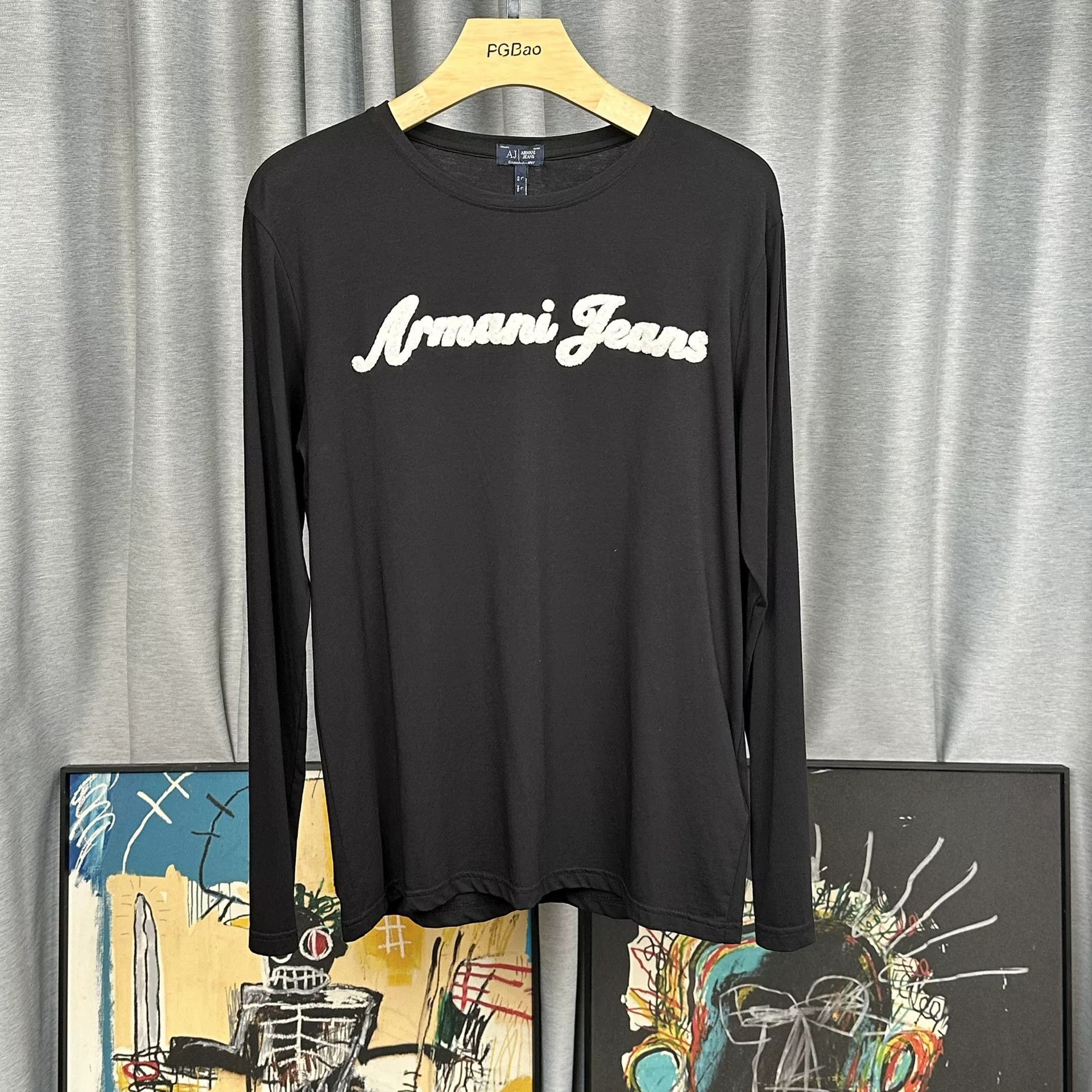 Armani Armani Jeans Logo Long Sleeve T-Shirt Size L Size US L / EU 52-54 / 3 - 2 Thumbnail