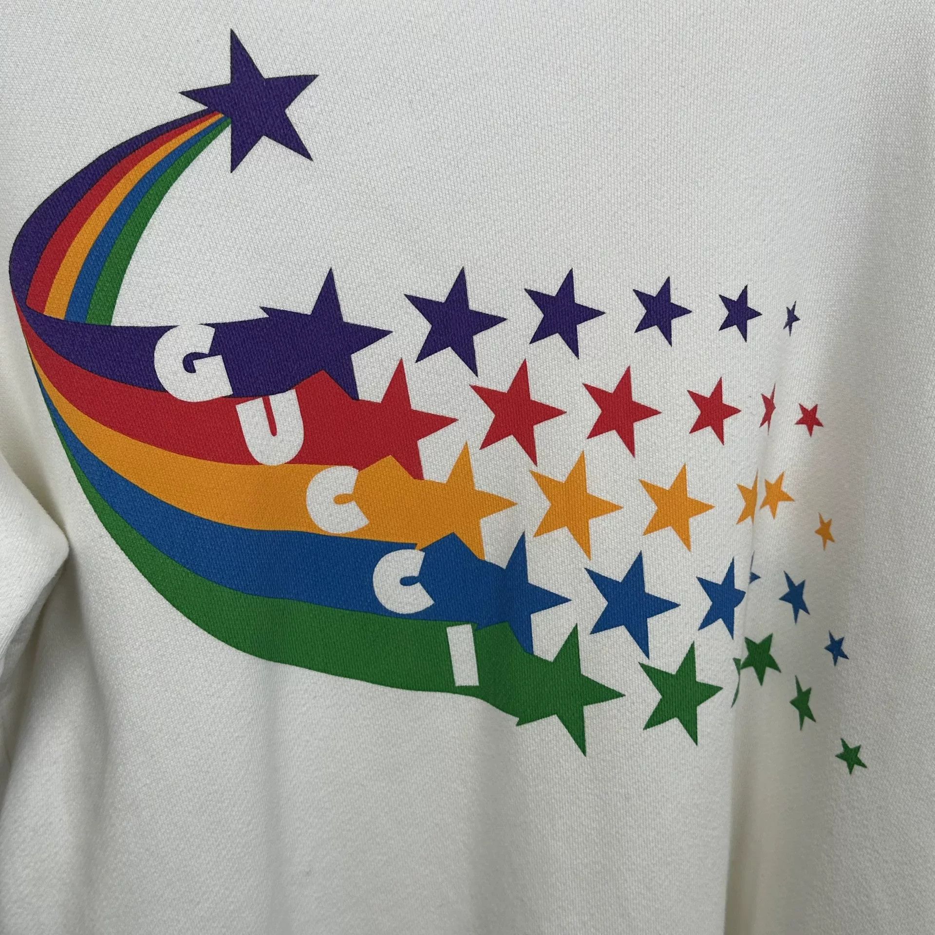 Gucci Gucci Rainbow Star Logo Sweatshirt Size M Size US M / EU 48-50 / 2 - 5 Thumbnail