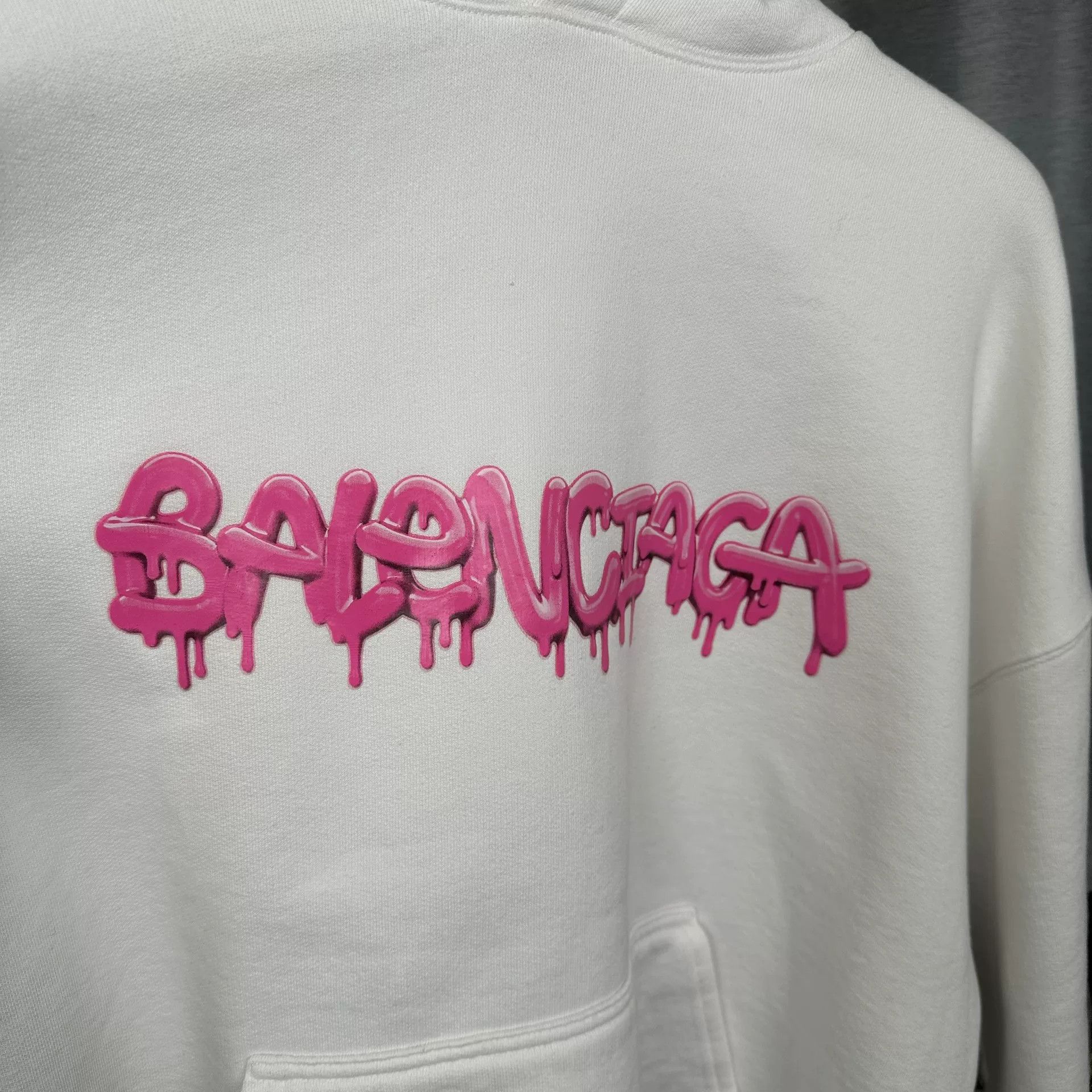 Balenciaga Balenciaga Pink Graffiti Logo Hoodie US M Size US M / EU 48-50 / 2 - 4 Thumbnail