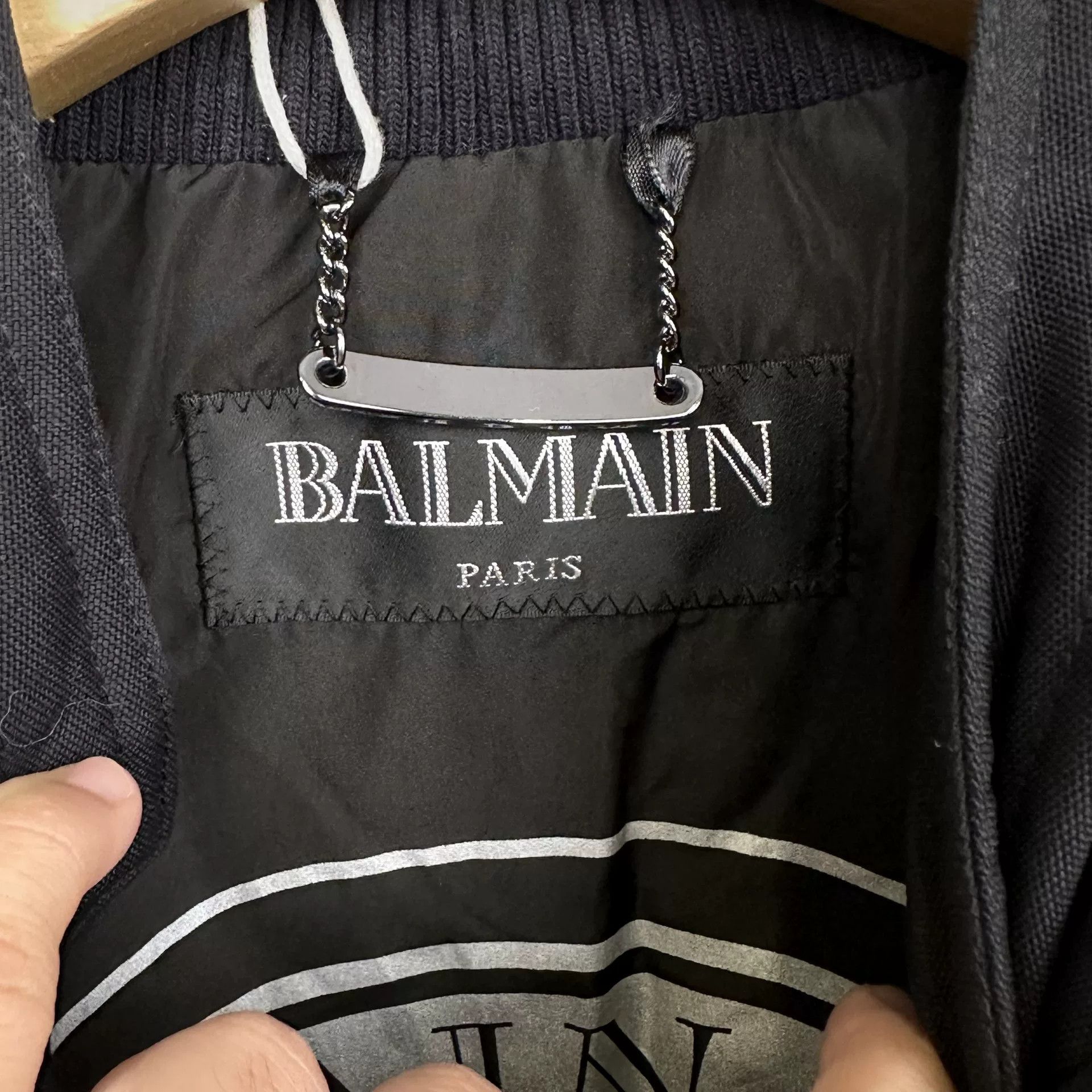 Balmain Balmain Leather Trim Biker Padded Jacket Size 52 Size US L / EU 52-54 / 3 - 5 Thumbnail