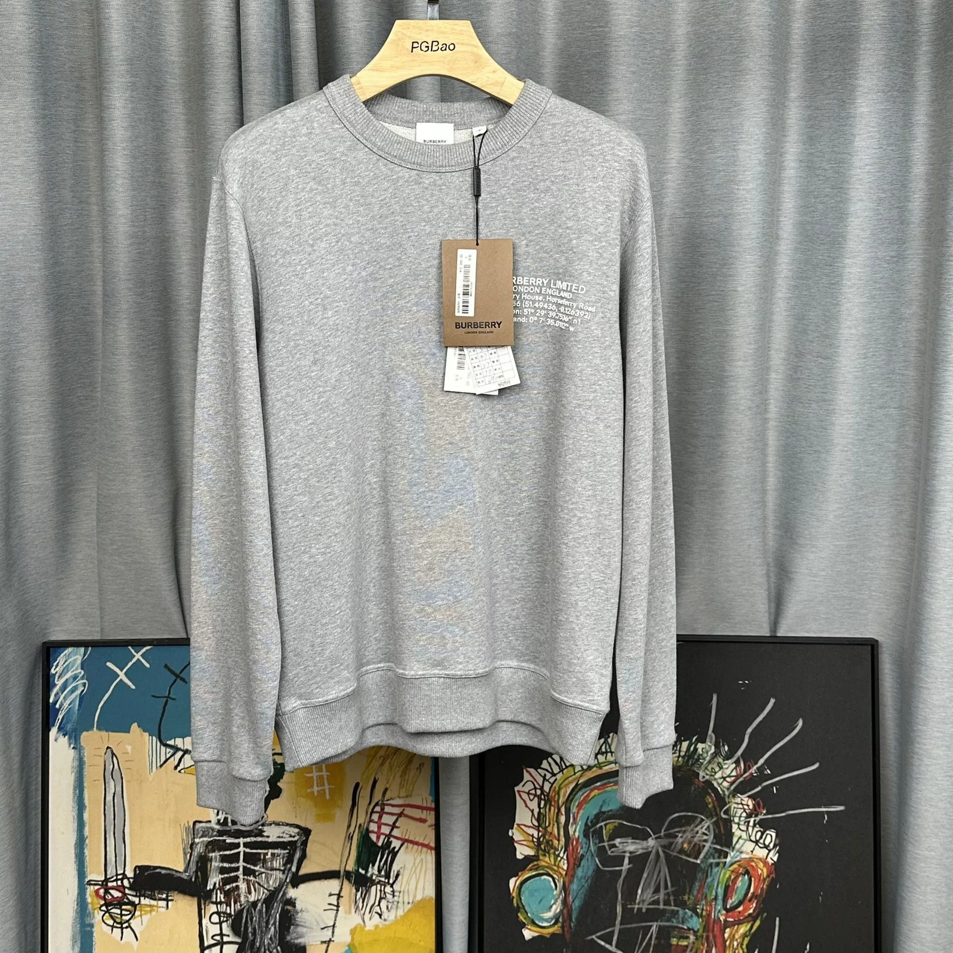 Burberry Burberry Location Print Cotton Sweatshirt S Size US S / EU 44-46 / 1 - 2 Thumbnail