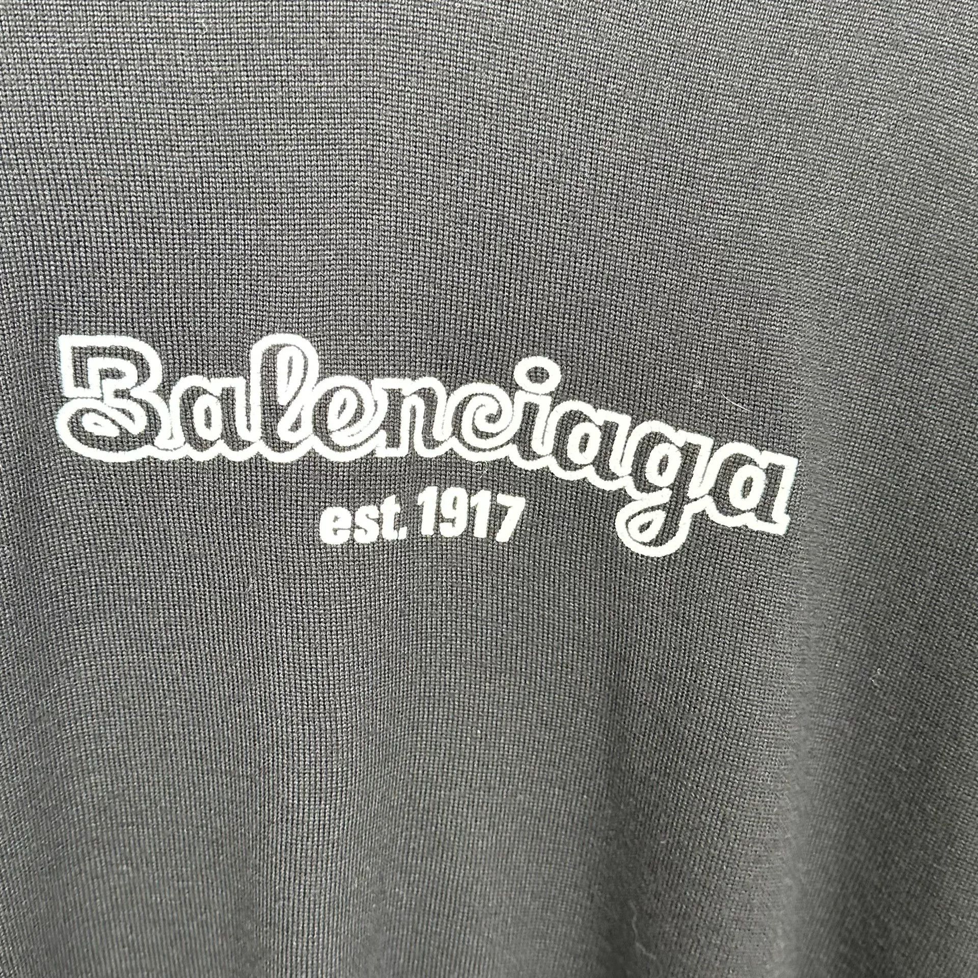 Balenciaga Balenciaga Logo Embroidered Wool Sweater XS Size US XS / EU 42 / 0 - 4 Thumbnail