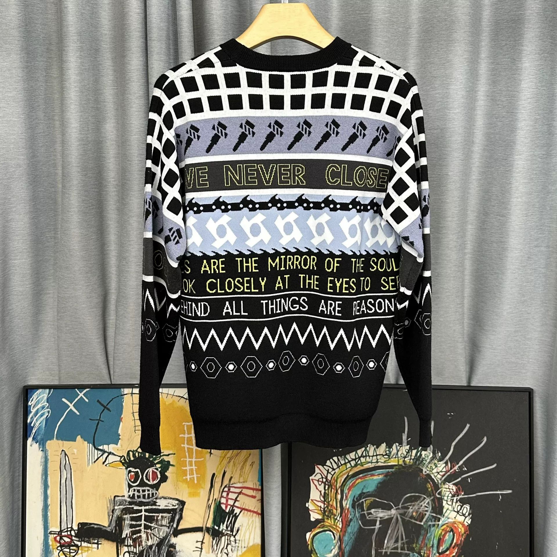 Kenzo Kenzo Graphic All Hours Intarsia Sweater Size S Size US S / EU 44-46 / 1 - 3 Thumbnail