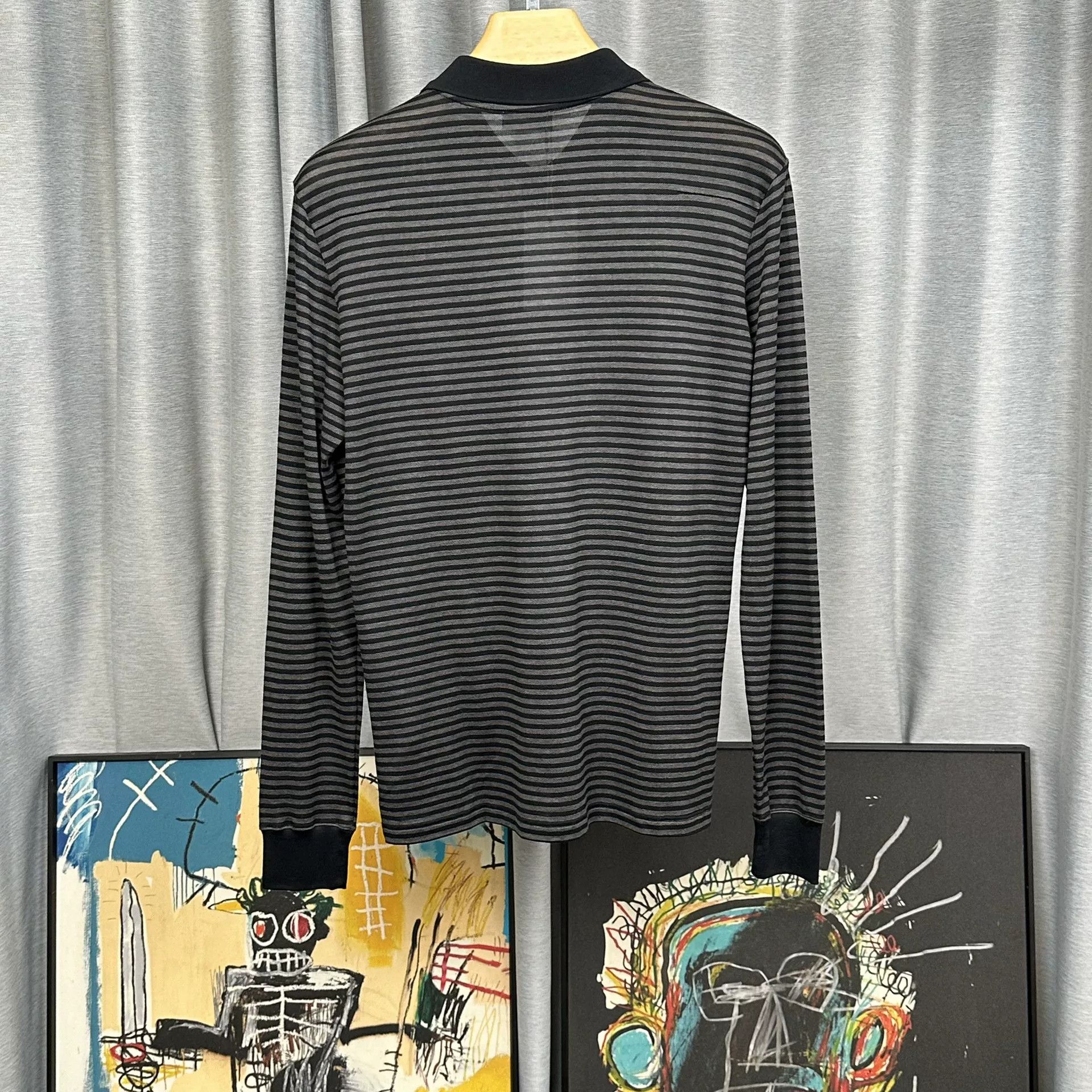Dior Dior Striped Long Sleeve Polo Shirt 46 Size US S / EU 44-46 / 1 - 3 Thumbnail