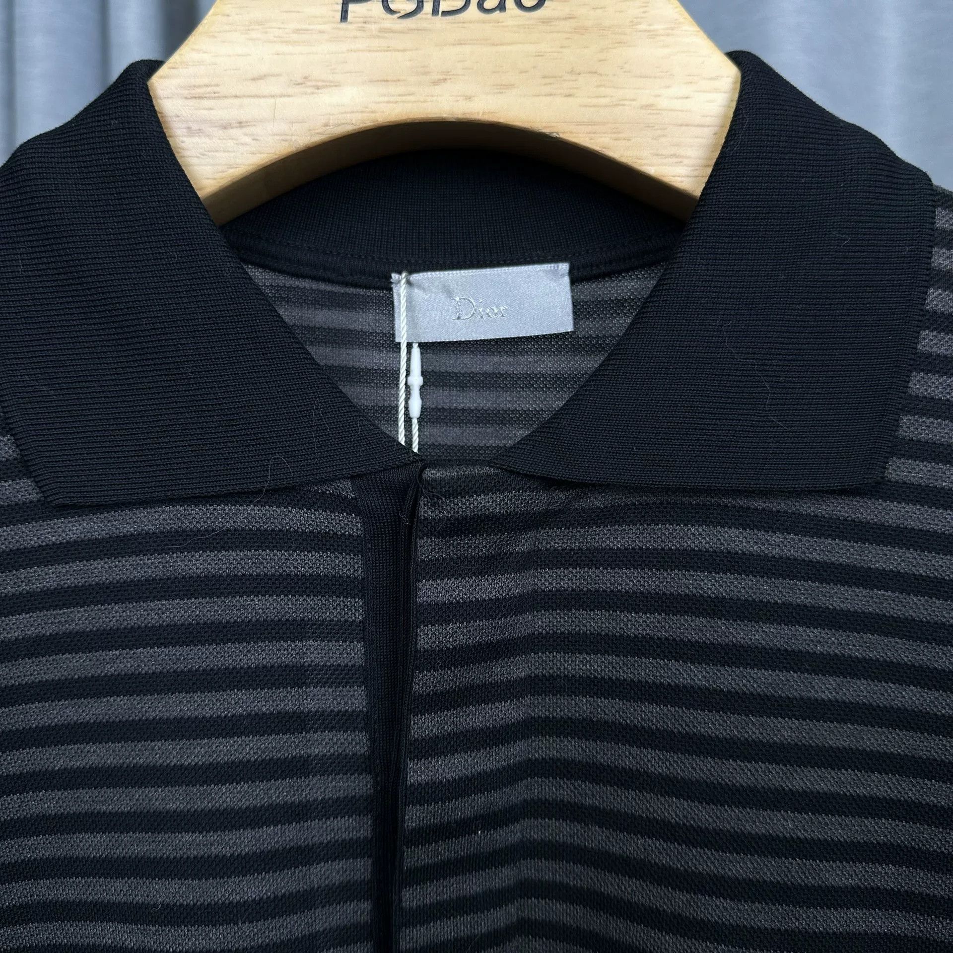 Dior Dior Striped Long Sleeve Polo Shirt 46 Size US S / EU 44-46 / 1 - 5 Thumbnail