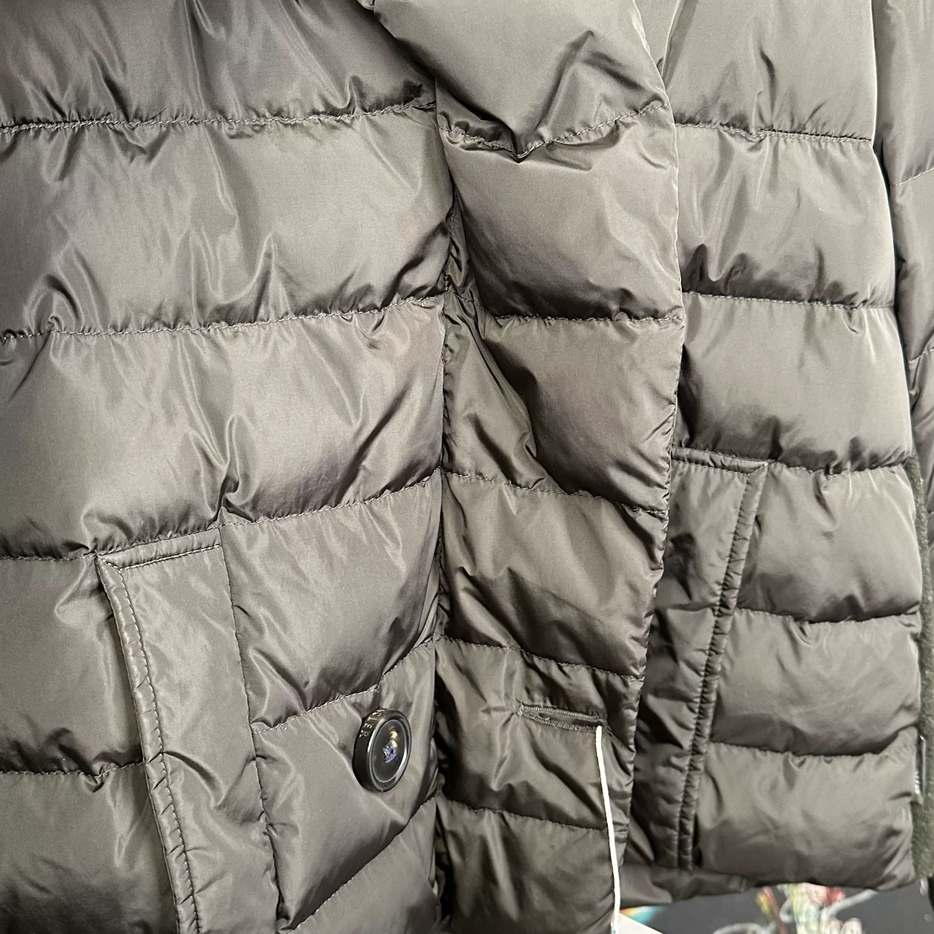 Moncler Moncler Wool Paneled Fur Trim Down Jacket Size 0 Size XS / US 0-2 / IT 36-38 - 6 Thumbnail