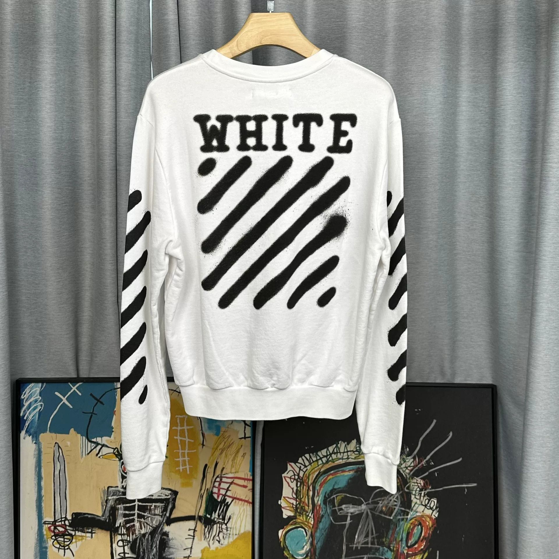 Off-White Off-White Spray Stripe Crewneck Sweatshirt Size S Size US S / EU 44-46 / 1 - 3 Thumbnail