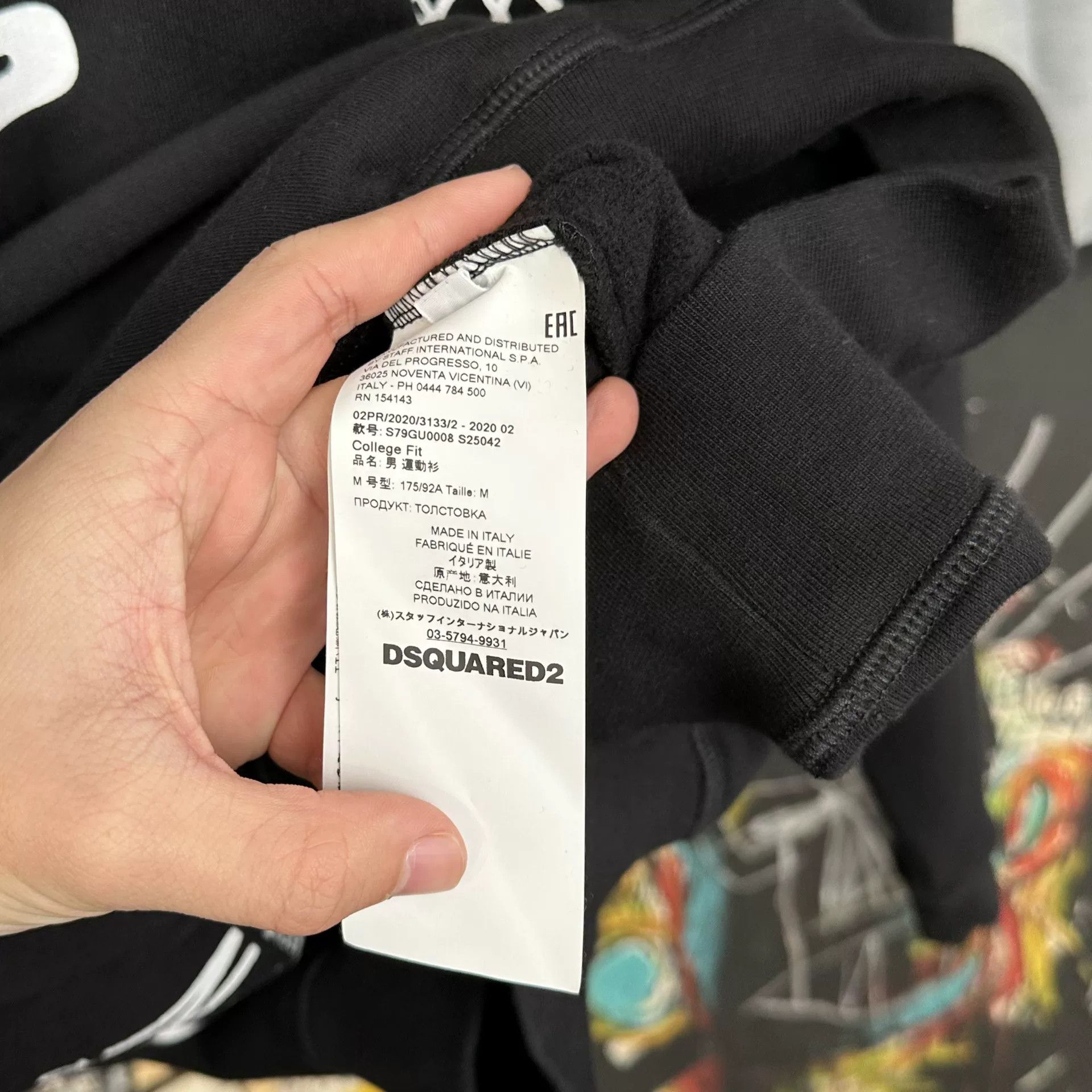 Dsquared2 DSQUARED2 Kick Some Ass Graphic Sweatshirt Size M Size US M / EU 48-50 / 2 - 6 Thumbnail