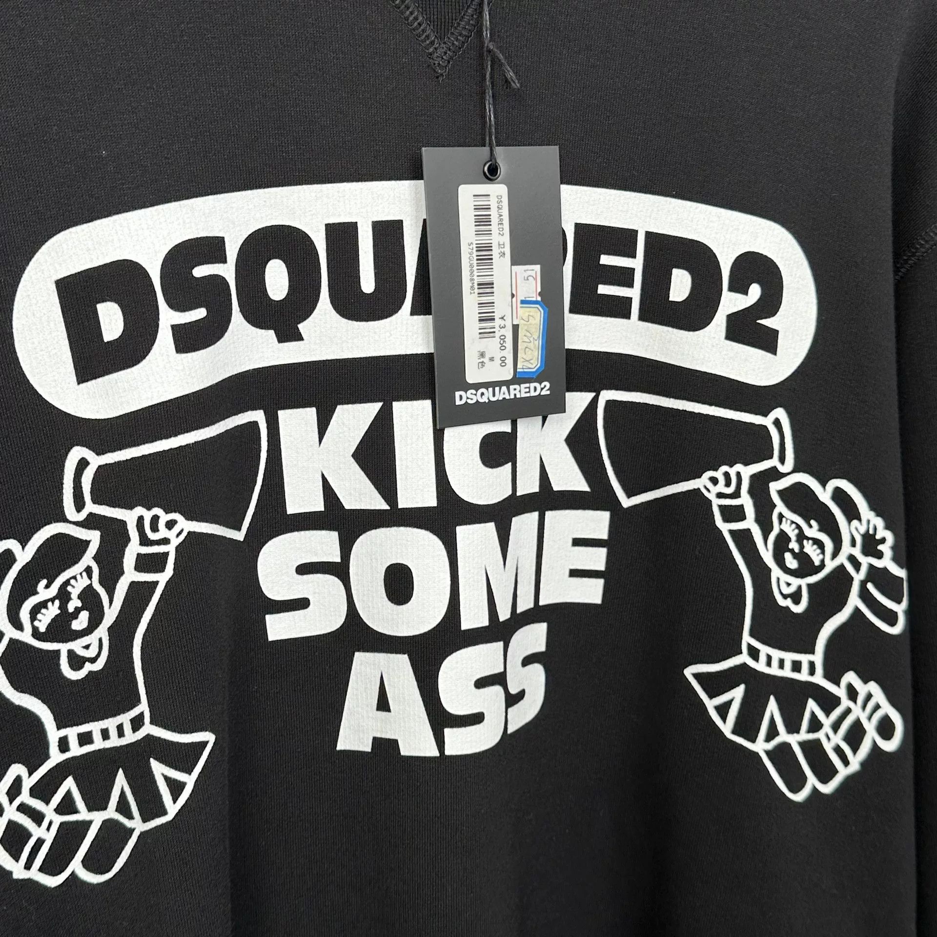 Dsquared2 DSQUARED2 Kick Some Ass Graphic Sweatshirt Size M Size US M / EU 48-50 / 2 - 4 Thumbnail