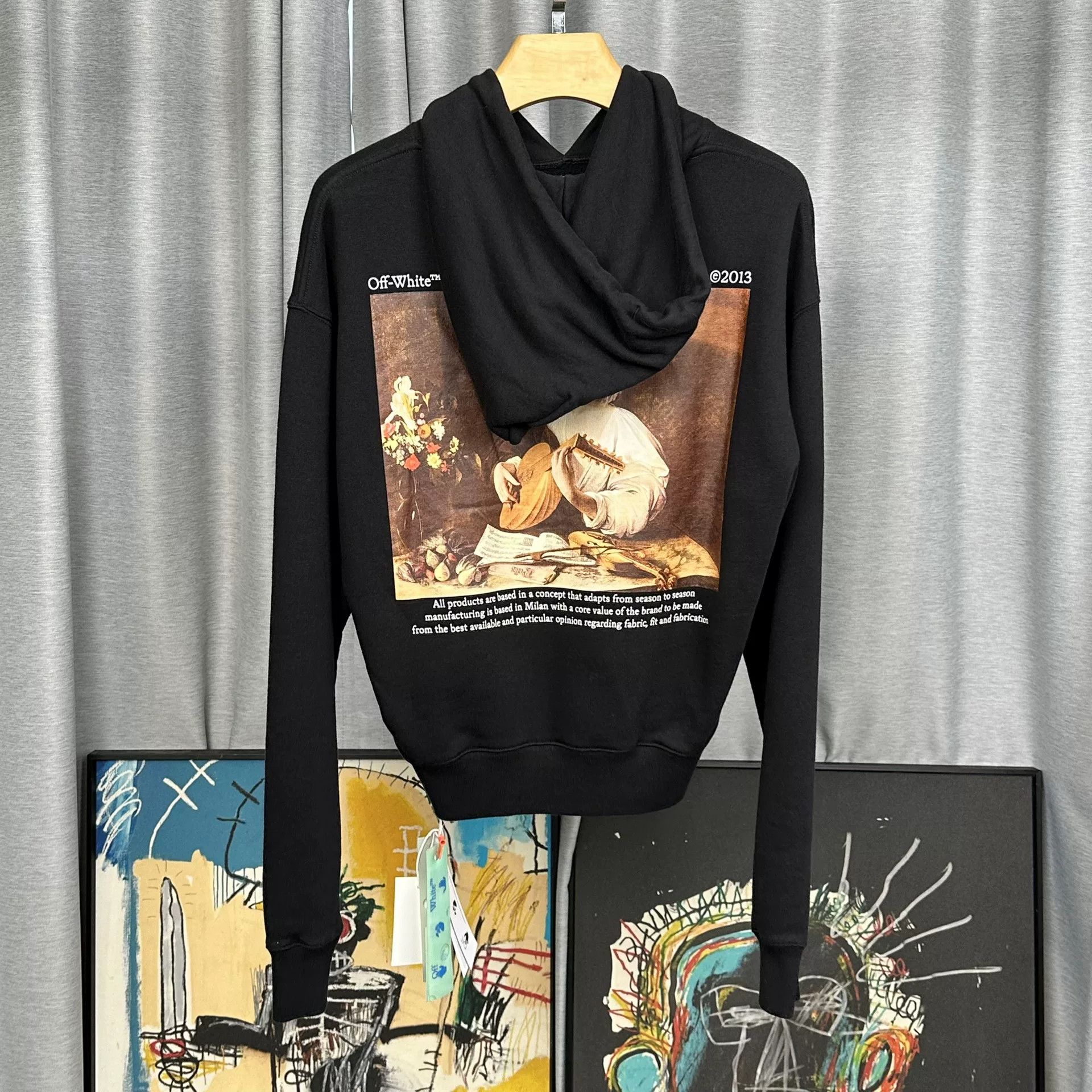 Off-White Off-White Caravaggio Lute Hoodie Black XS Size US XS / EU 42 / 0 - 4 Thumbnail