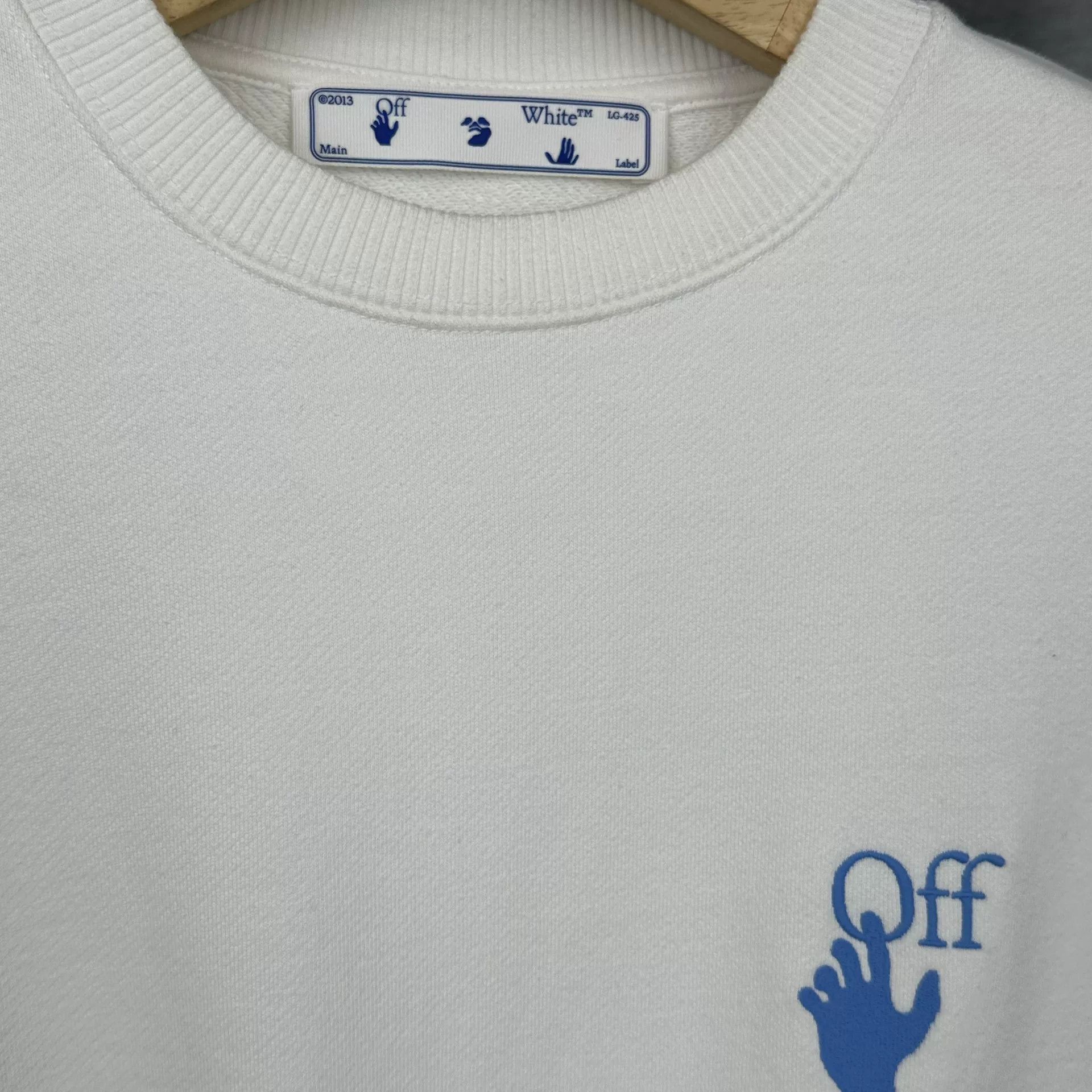 Off-White Off-White Logo Print White Sweatshirt S Size US S / EU 44-46 / 1 - 4 Thumbnail