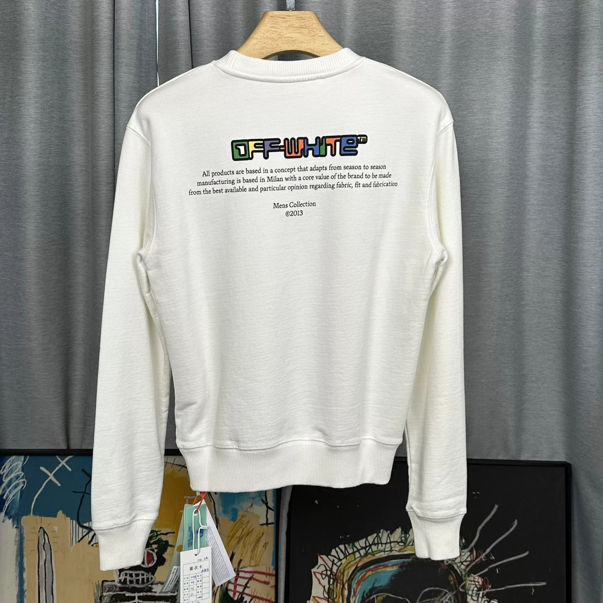 Off-White Off-White Logo Print White Sweatshirt S Size US S / EU 44-46 / 1 - 3 Thumbnail