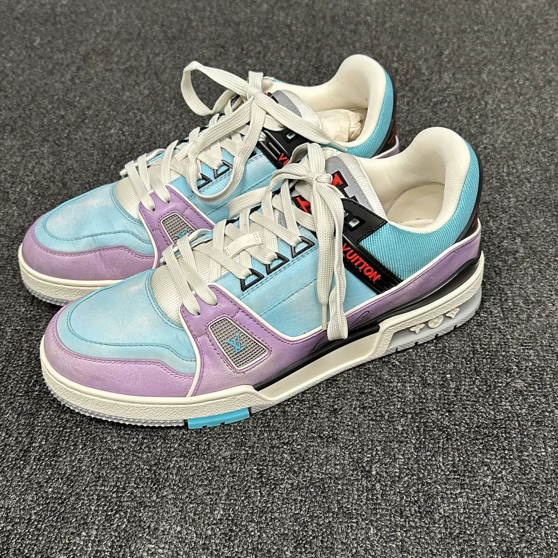 Louis Vuitton Louis Vuitton Colorblock LV Trainer Sneakers 41.5 Size US 8.5 / EU 41-42 - 3 Thumbnail